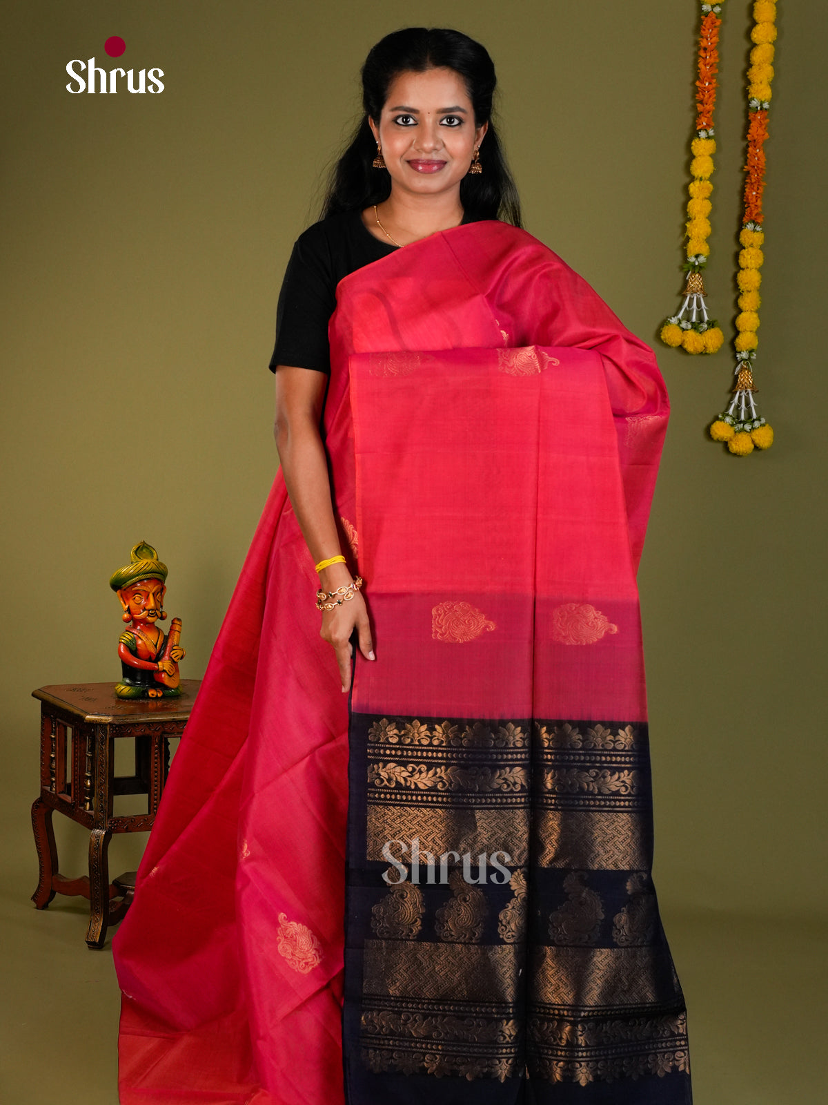 DKS10179 - Timeless Silk Cotton Saree - Shop on Shrus.com