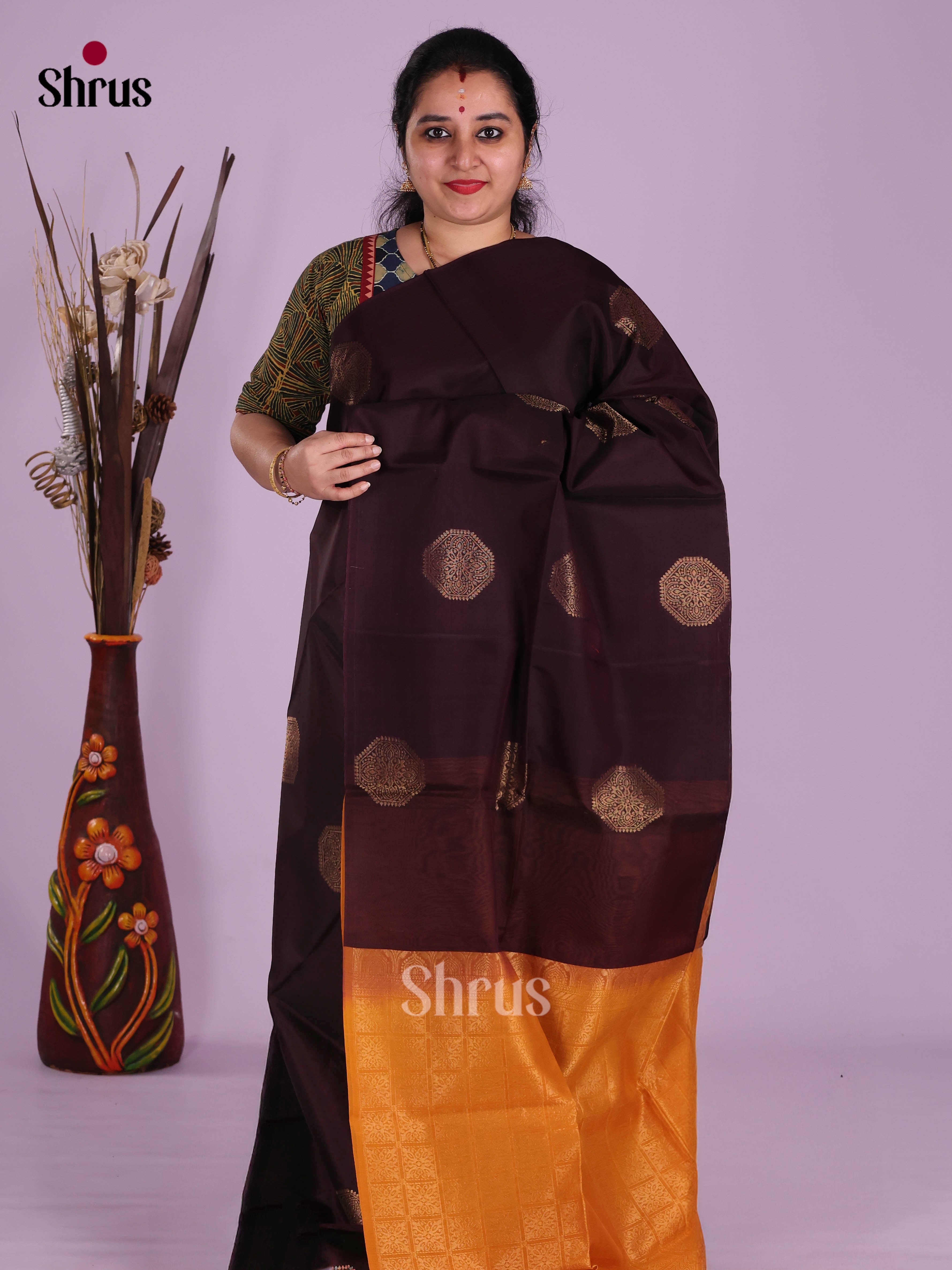 DKS10185 - Timeless Silk Cotton Saree - Shop on Shrus.com