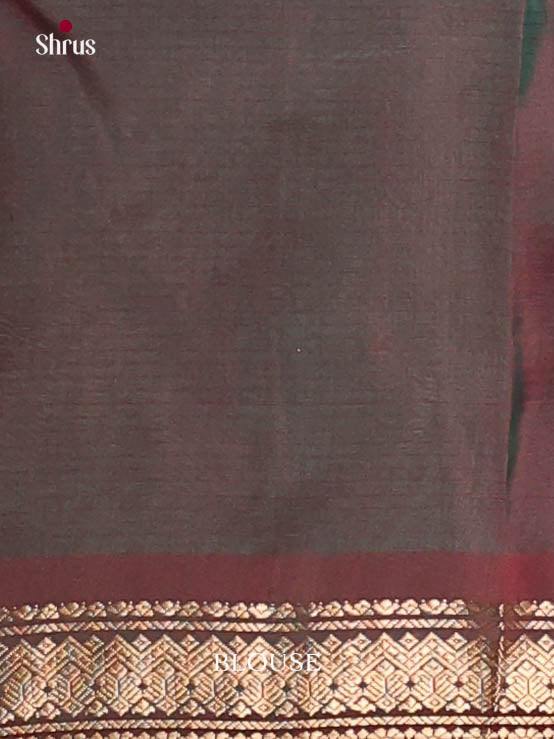 Green & Maroon - Kanchipuram-halfpure Saree - Shop on Shrus.com