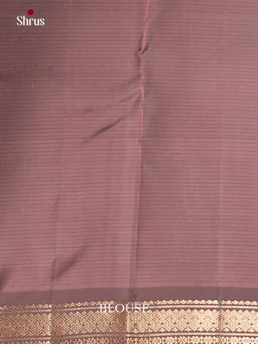 Red & Brown - Kanchipuram-halfpure Saree - Shop on Shrus.com