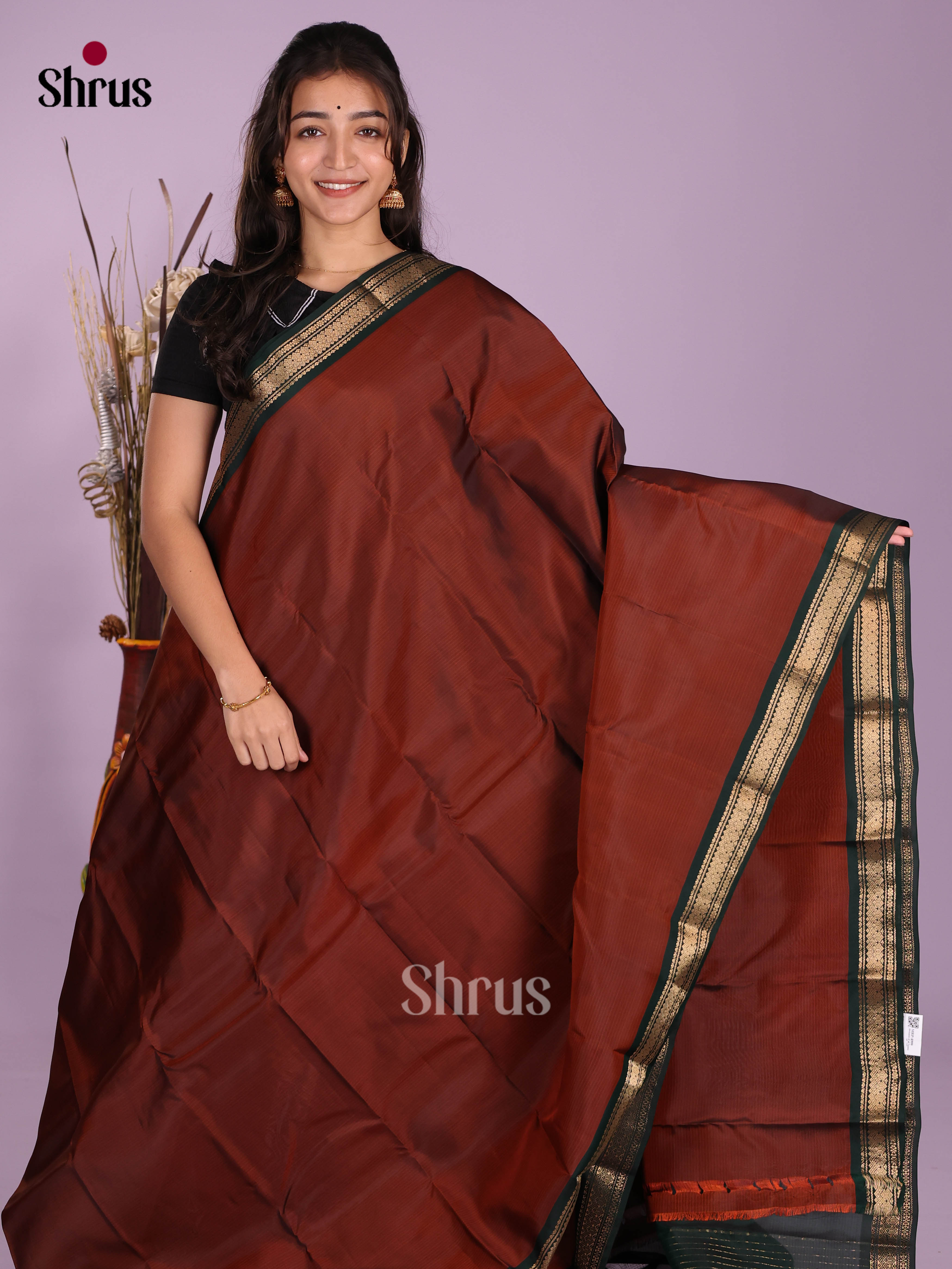 Arakku & Green- Kanchipuram-halfpure Saree