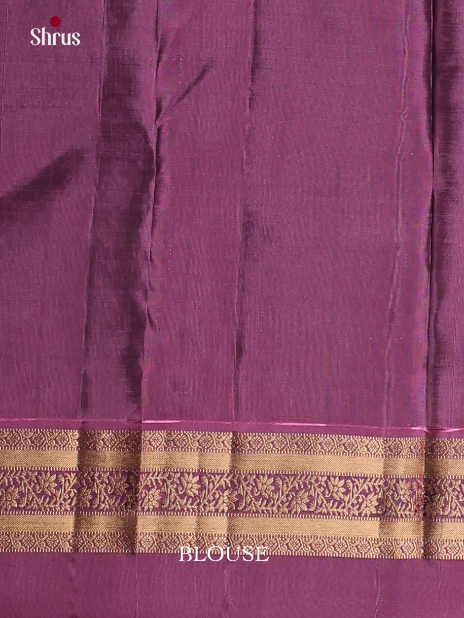 Jamun & Purple - Kanchipuram-halfpure Saree - Shop on Shrus.com