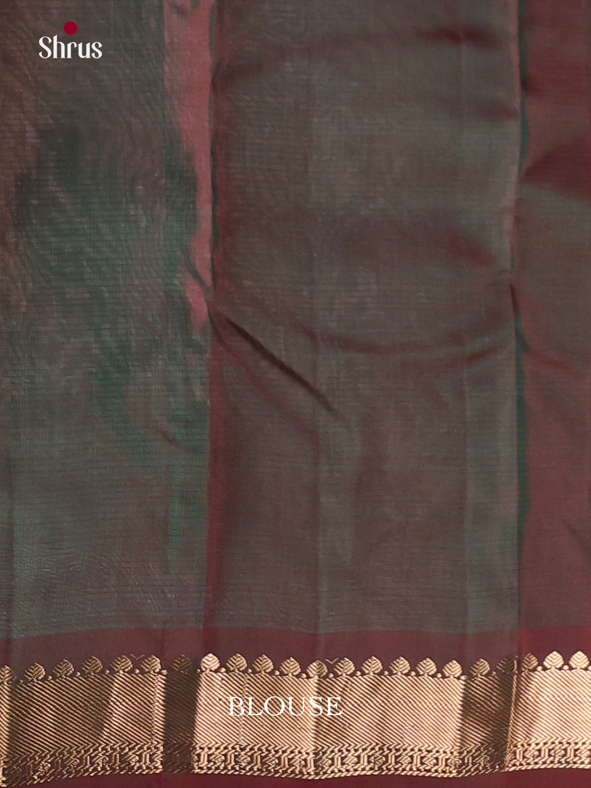 Green & Maroon - Kanchipuram-halfpure Saree - Shop on Shrus.com