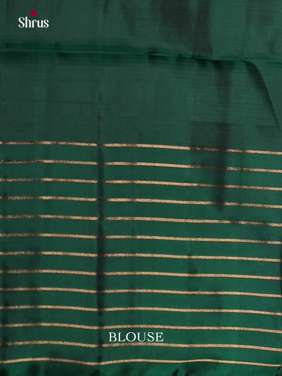 Purple & Green - Softsilk-halfpure Saree - Shop on Shrus.com