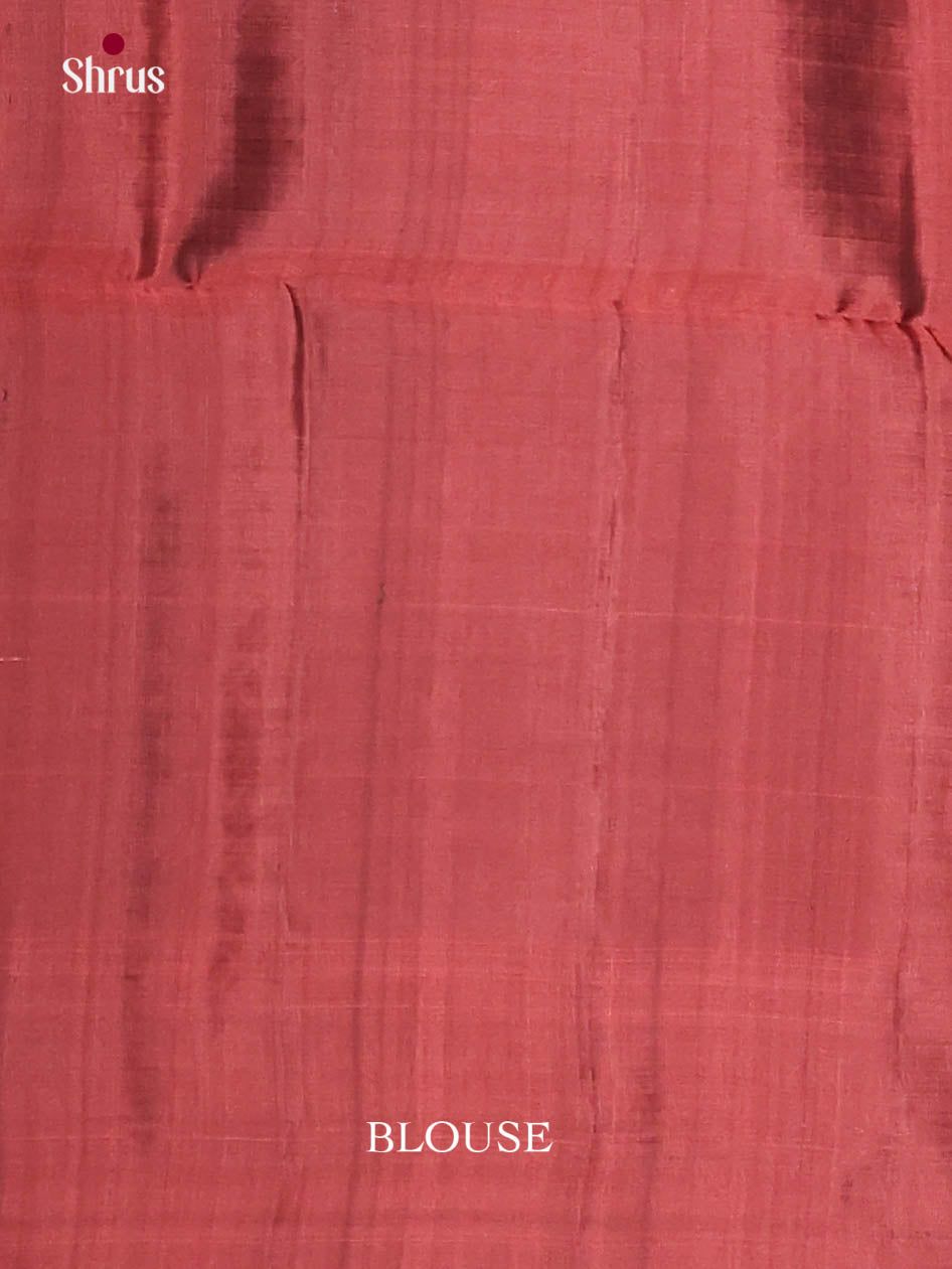 Blue & Maroon- Softsilk-halfpure Saree
