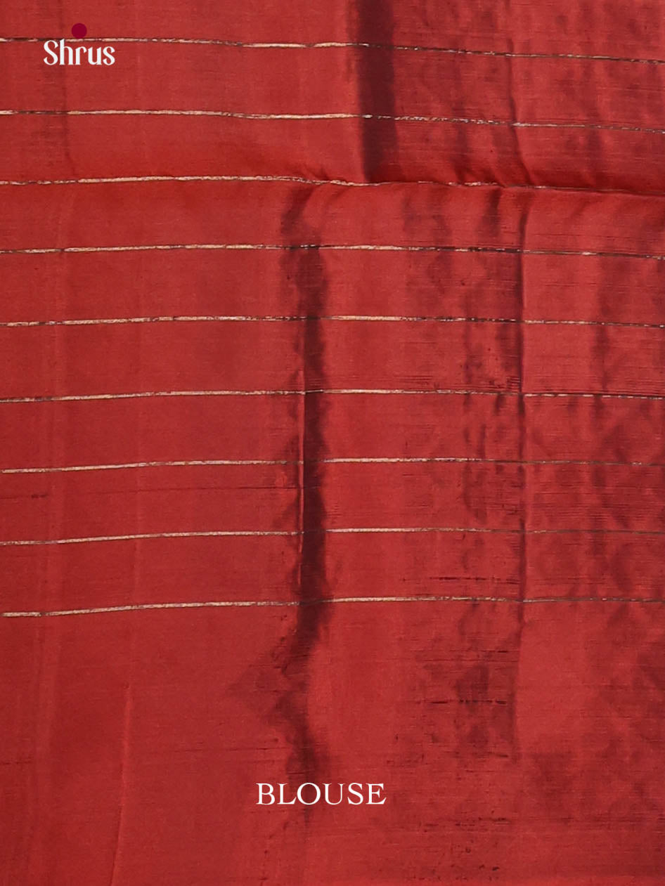 Blue & Red- Softsilk-halfpure Saree