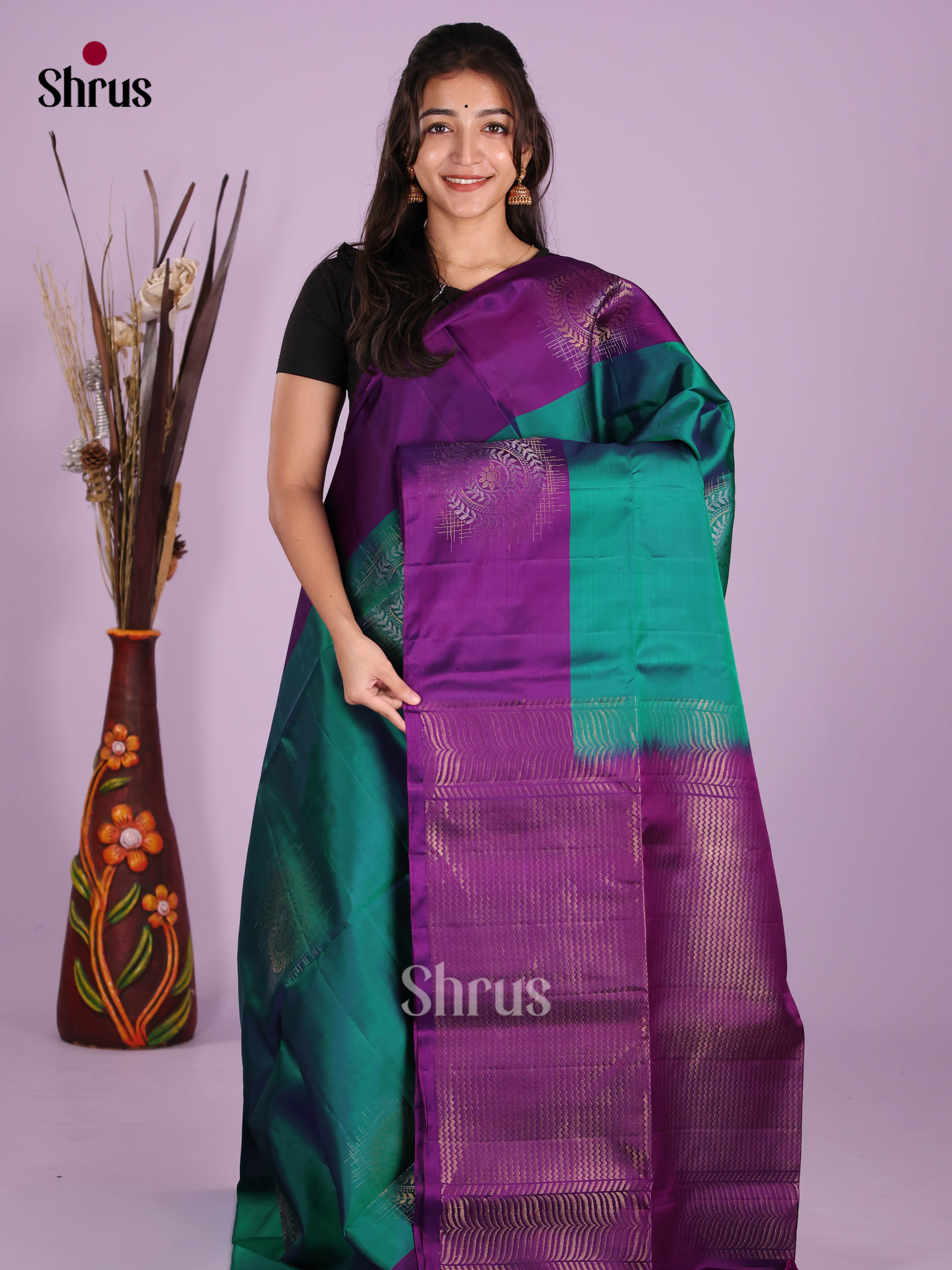 DKS11158 - Soft Silk (HR) Saree - Shop on Shrus.com