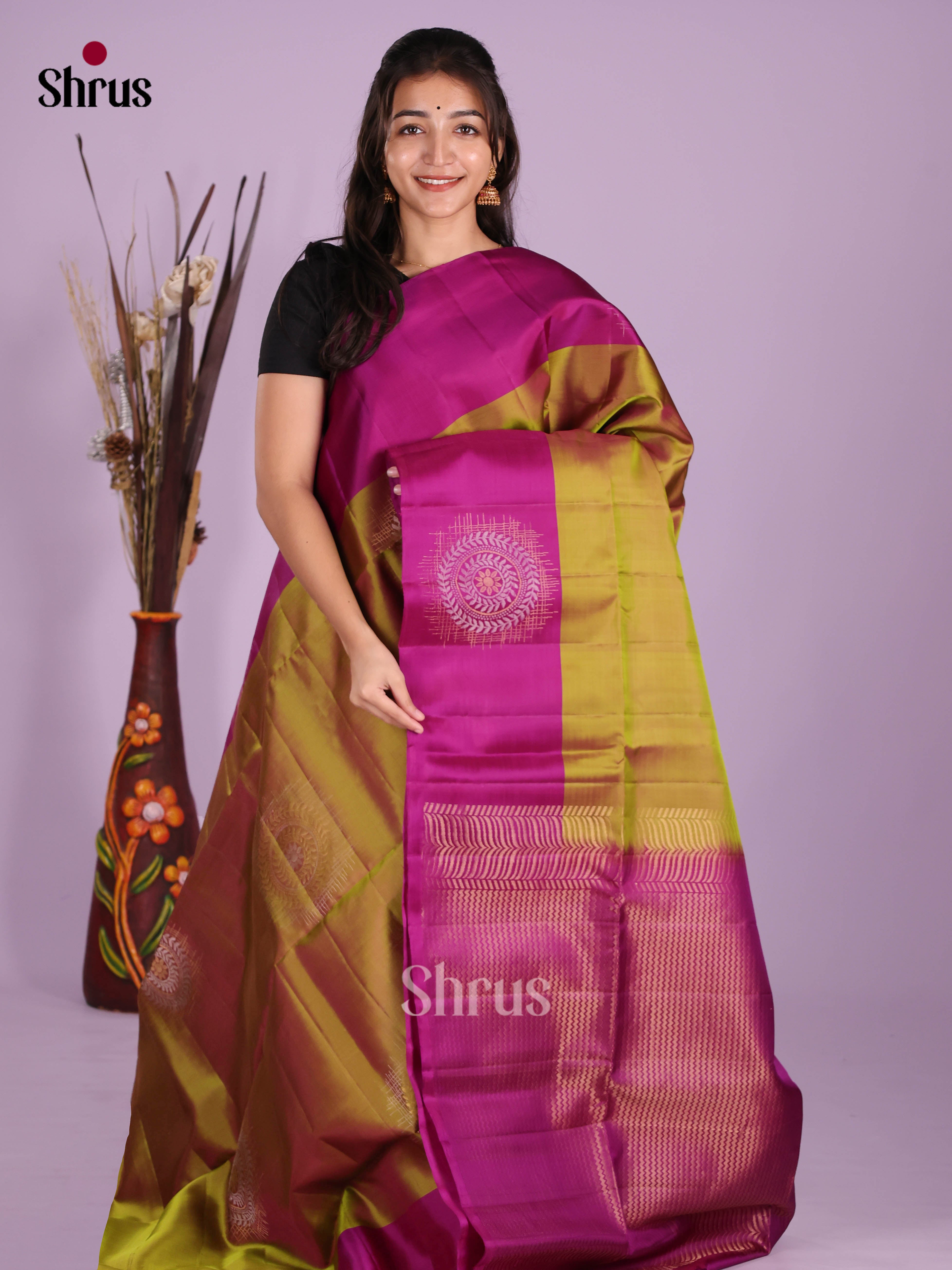DKS11159 - Soft Silk (HR) Saree - Shop on Shrus.com