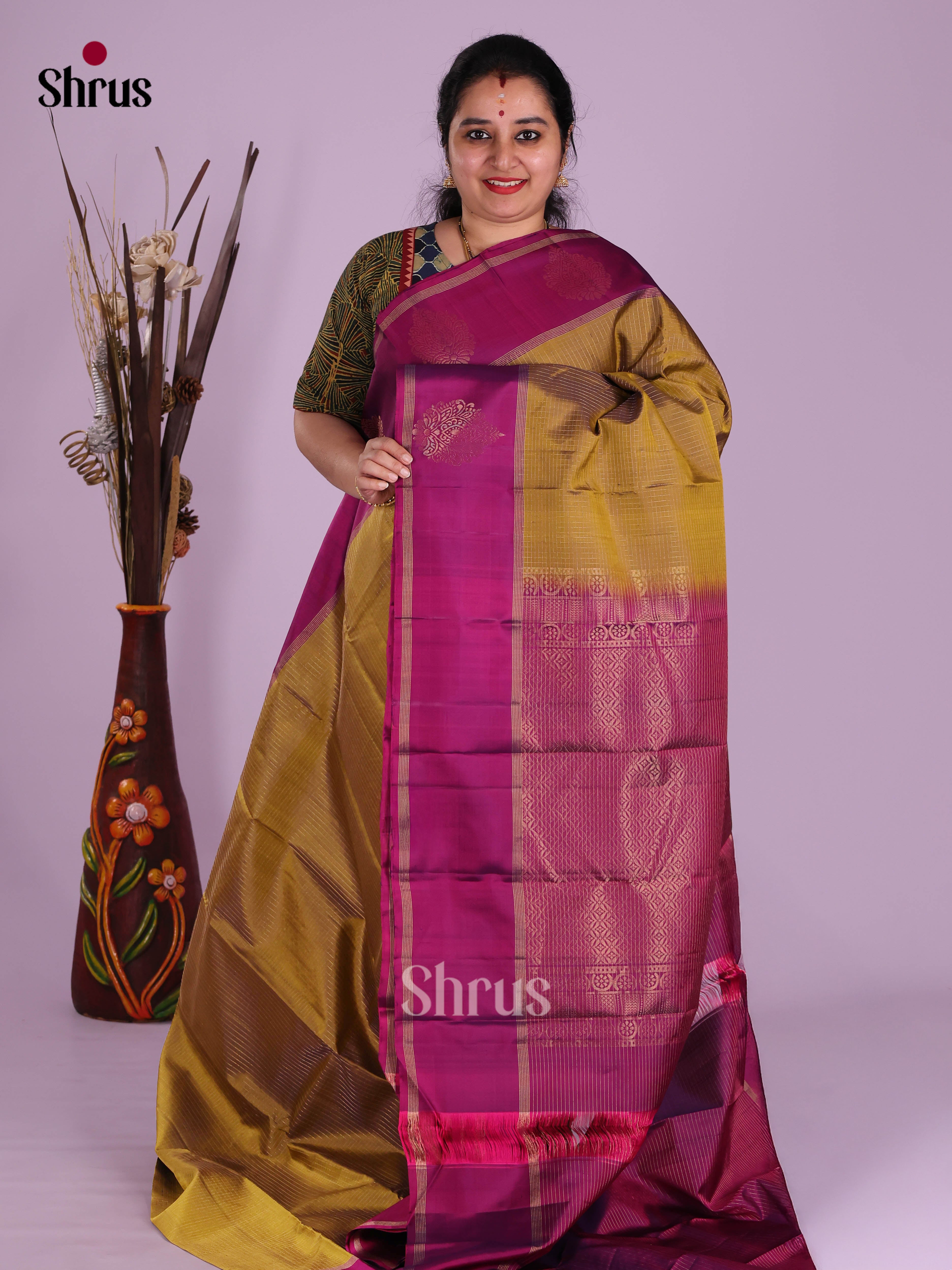 DKS11167 - Kanchipuram silk (HR) Saree - Shop on Shrus.com