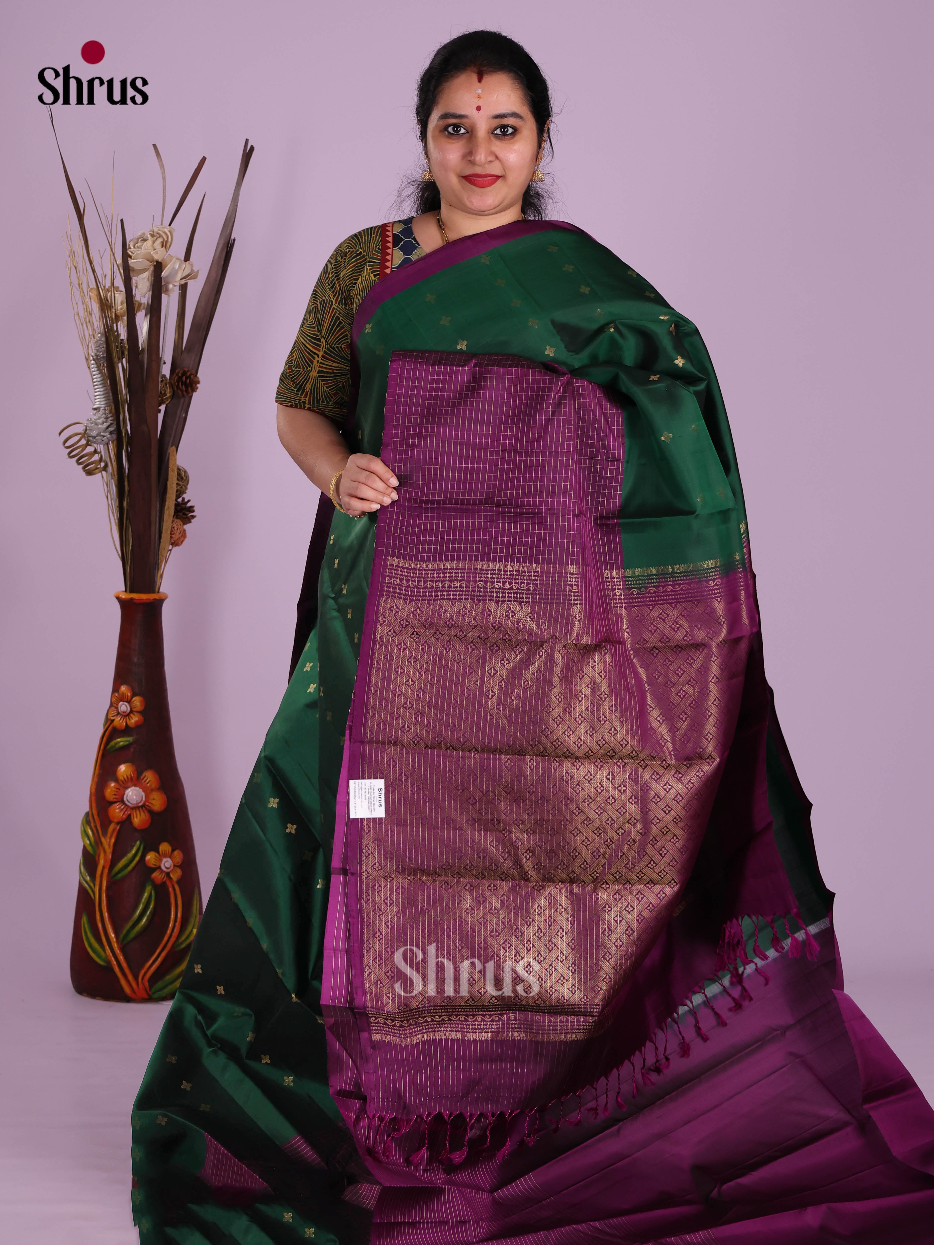 DKS11179 - Kanchipuram silk (HR) Saree - Shop on Shrus.com