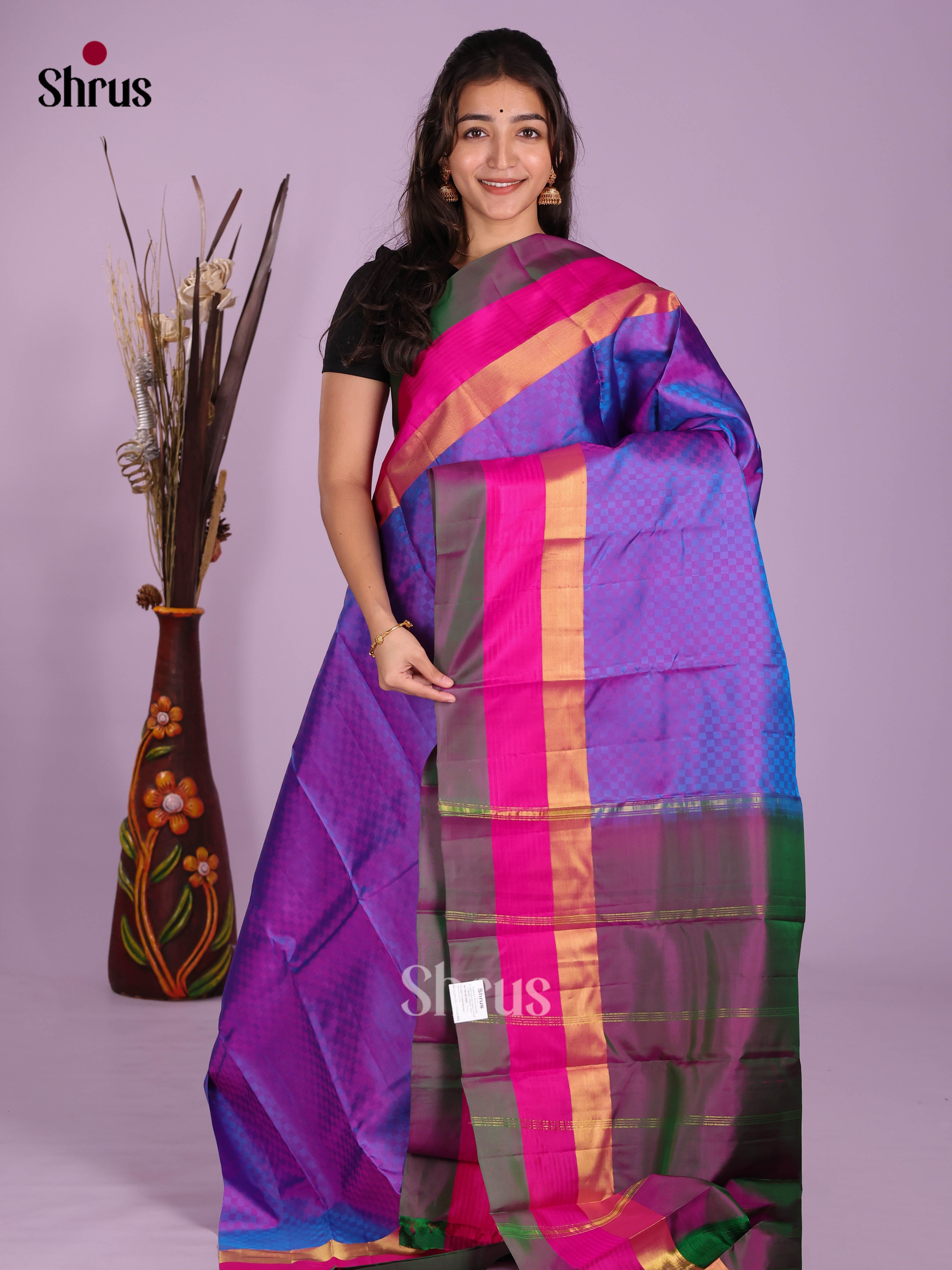 DKS11190 - Kanchipuram silk (LR) Saree
