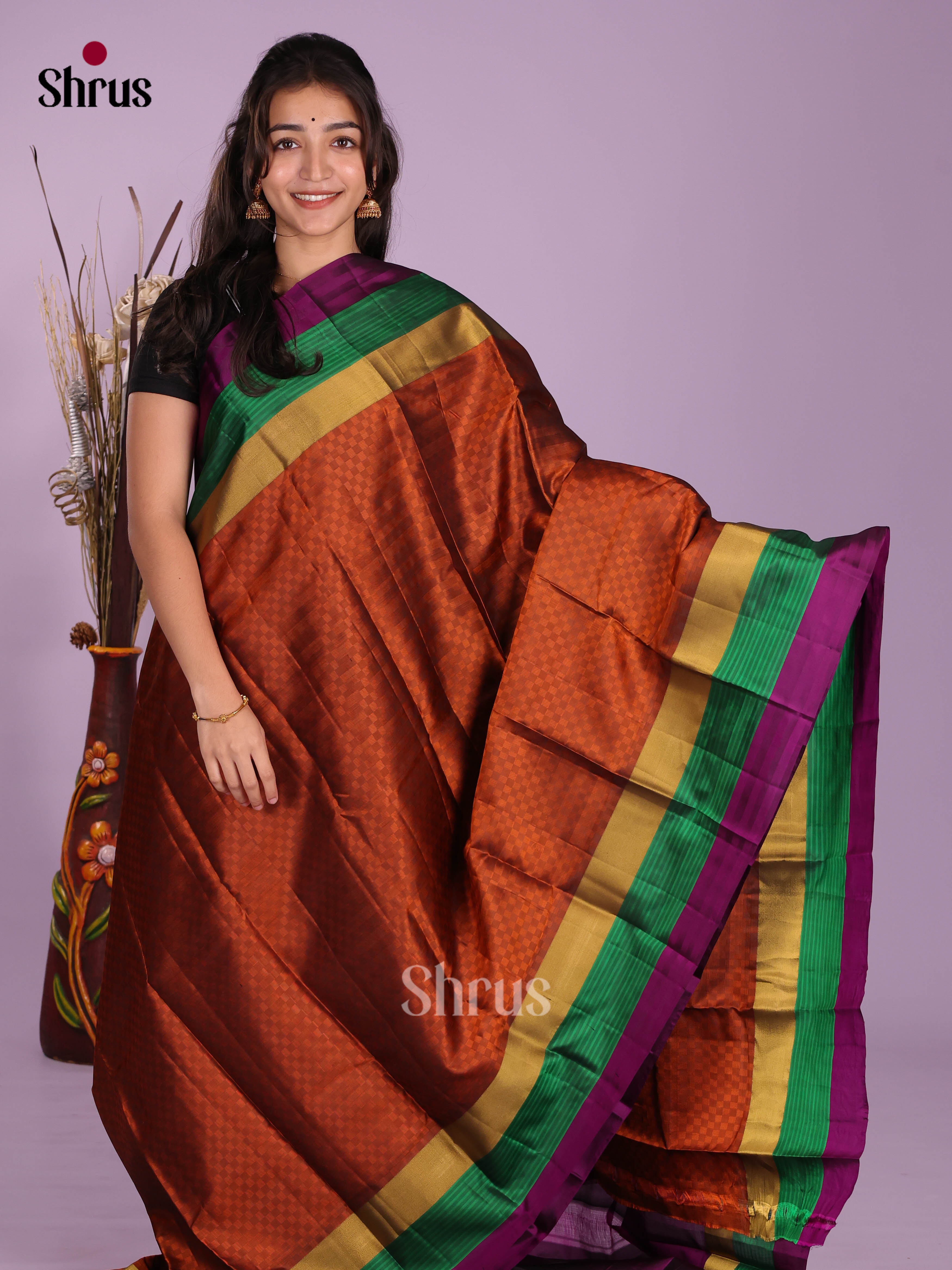 DKS11194 - Kanchipuram silk (LR) Saree - Shop on Shrus.com
