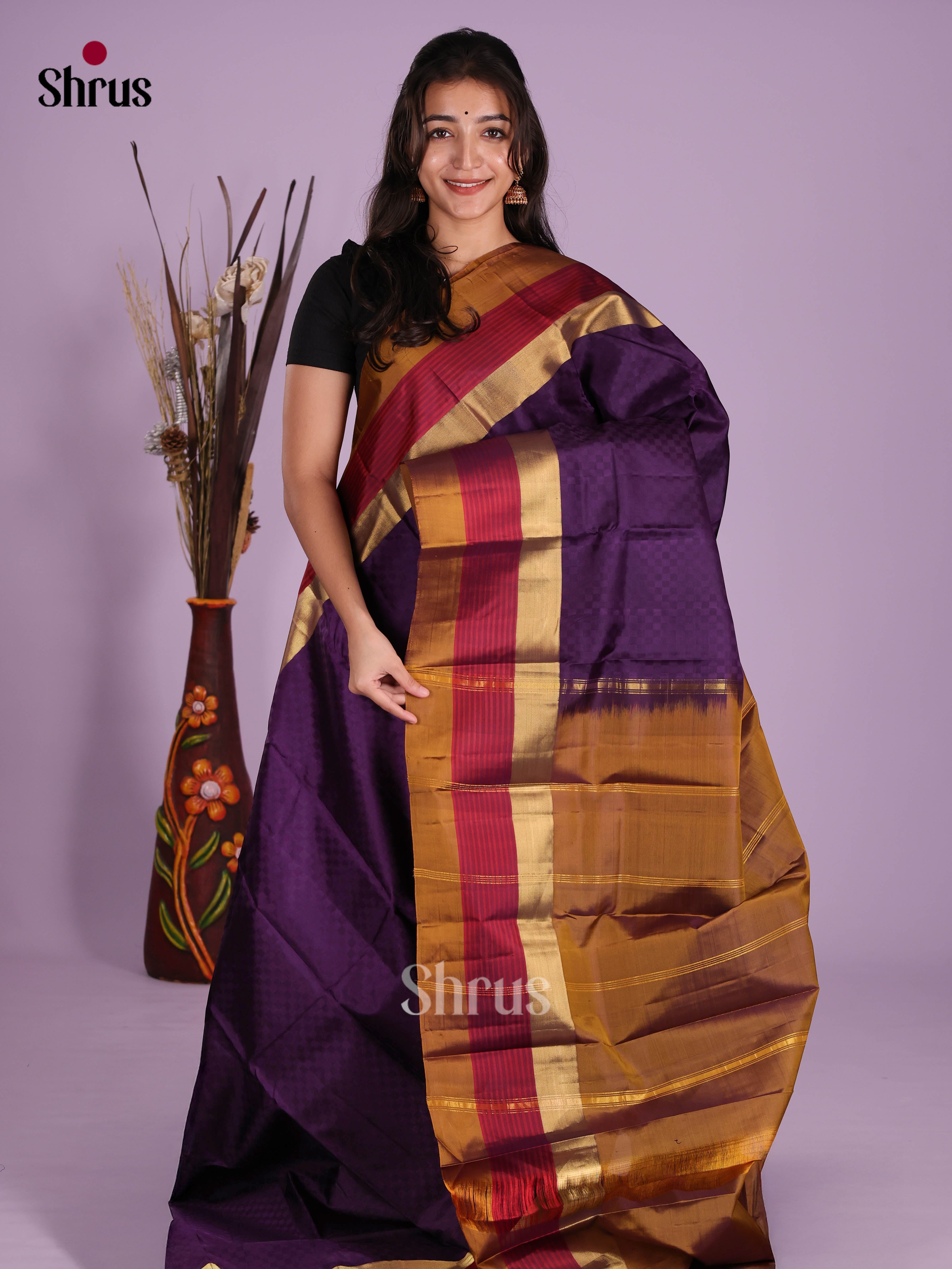 DKS11202 - Kanchipuram silk (LR) Saree - Shop on Shrus.com
