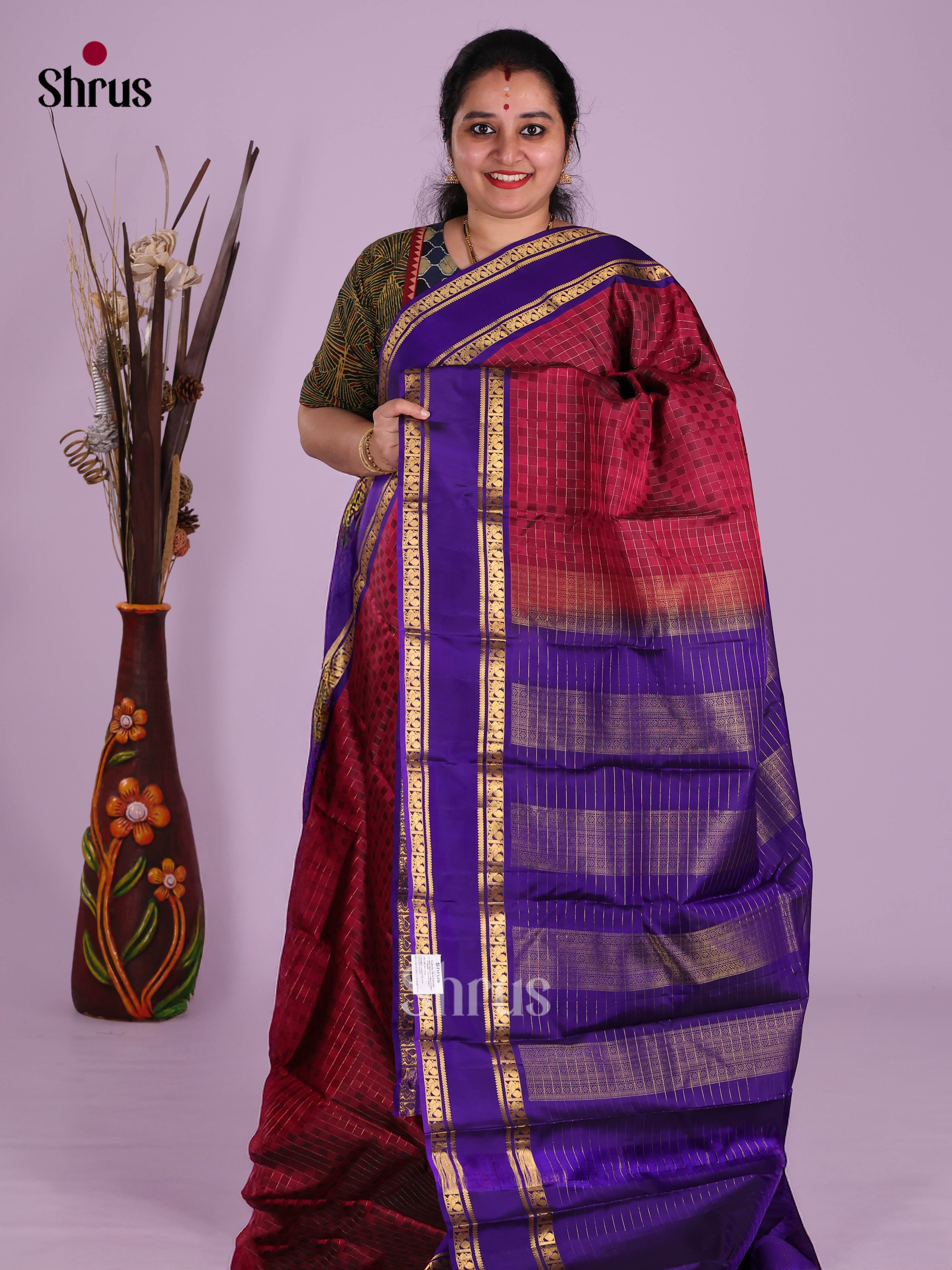 DKS11214 - Kanchipuram silk (HR) Saree