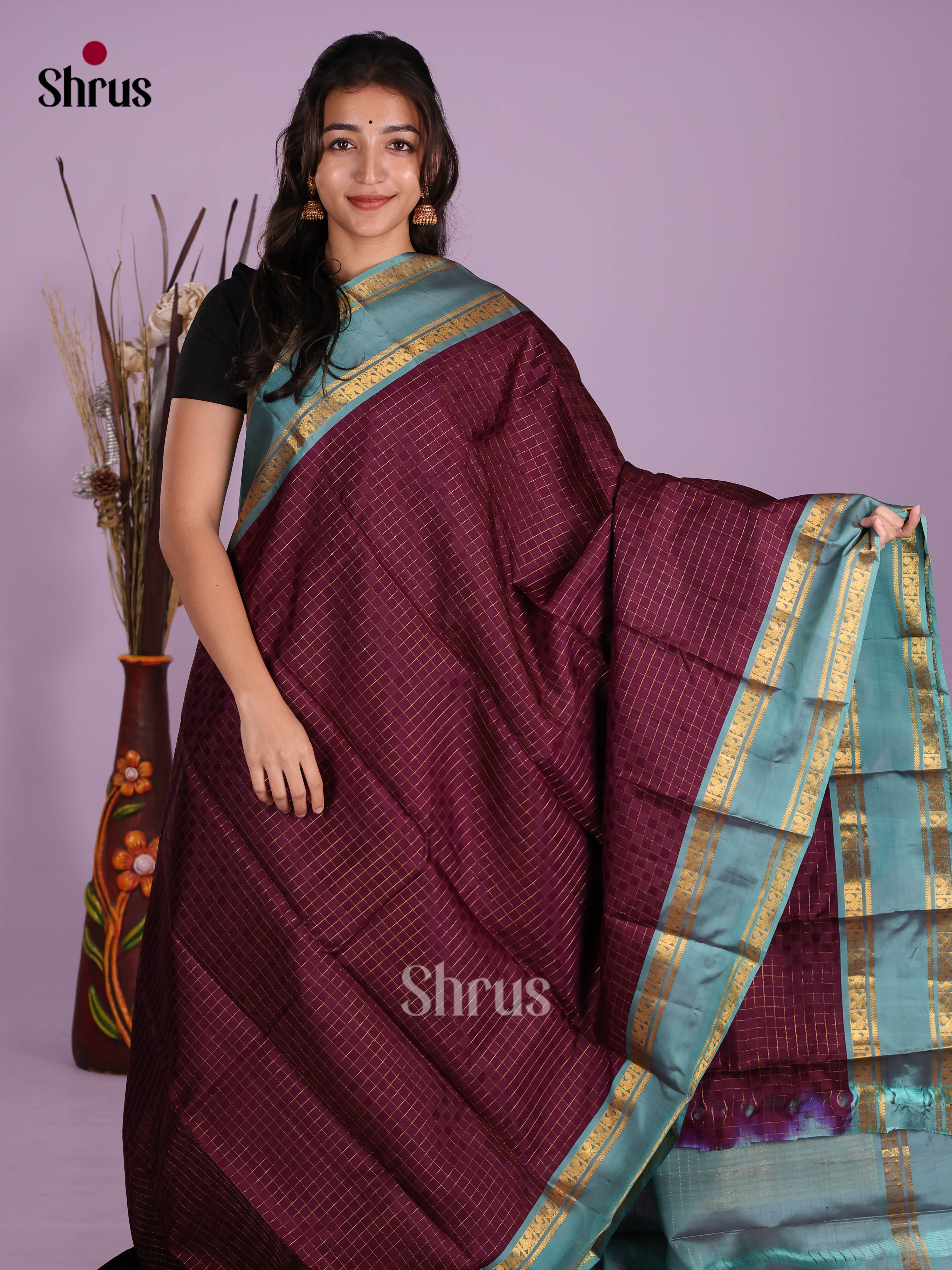 DKS11219 - Kanchipuram silk (HR) Saree - Shop on Shrus.com
