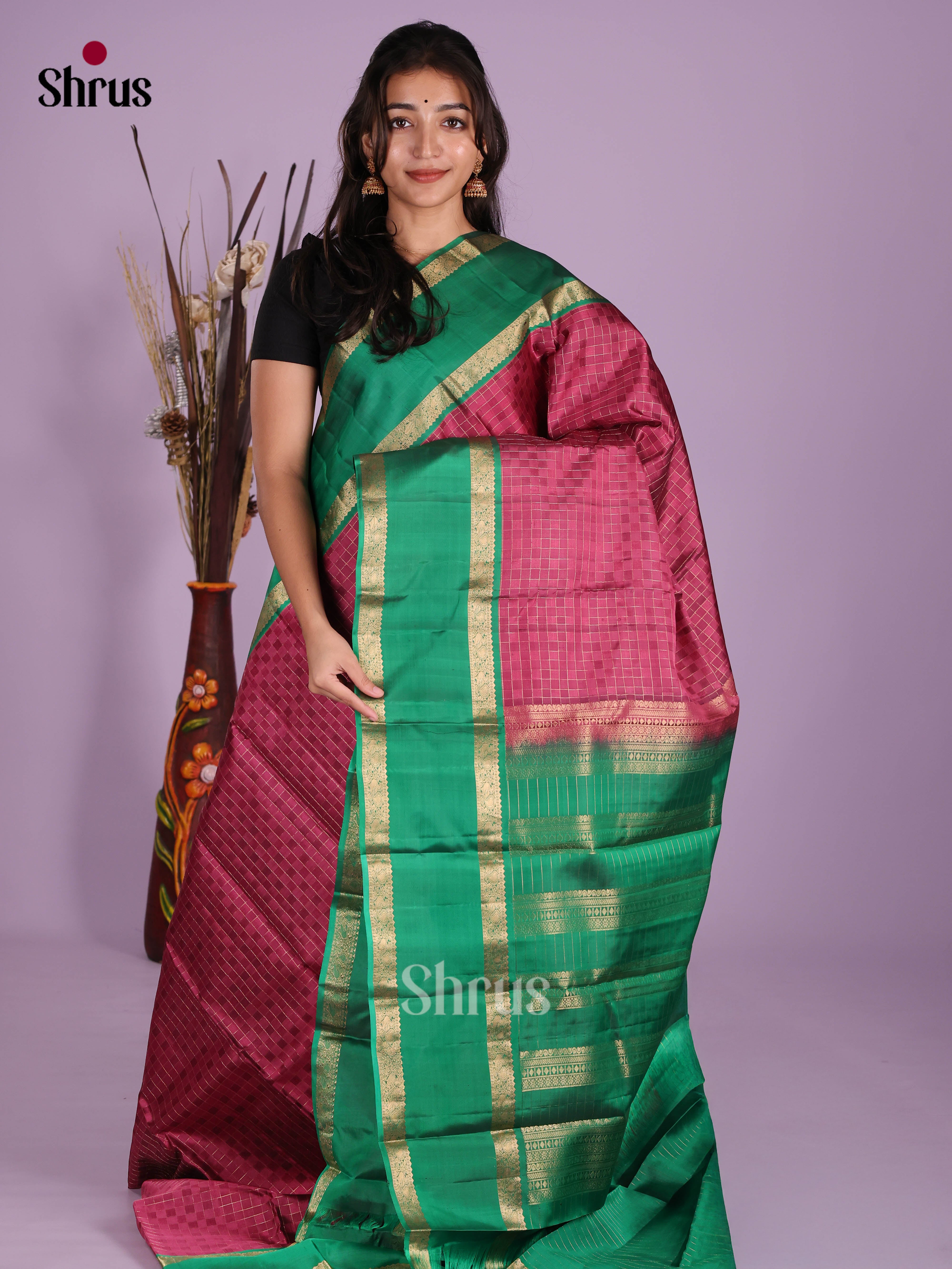 DKS11220 - Kanchipuram silk (HR) Saree