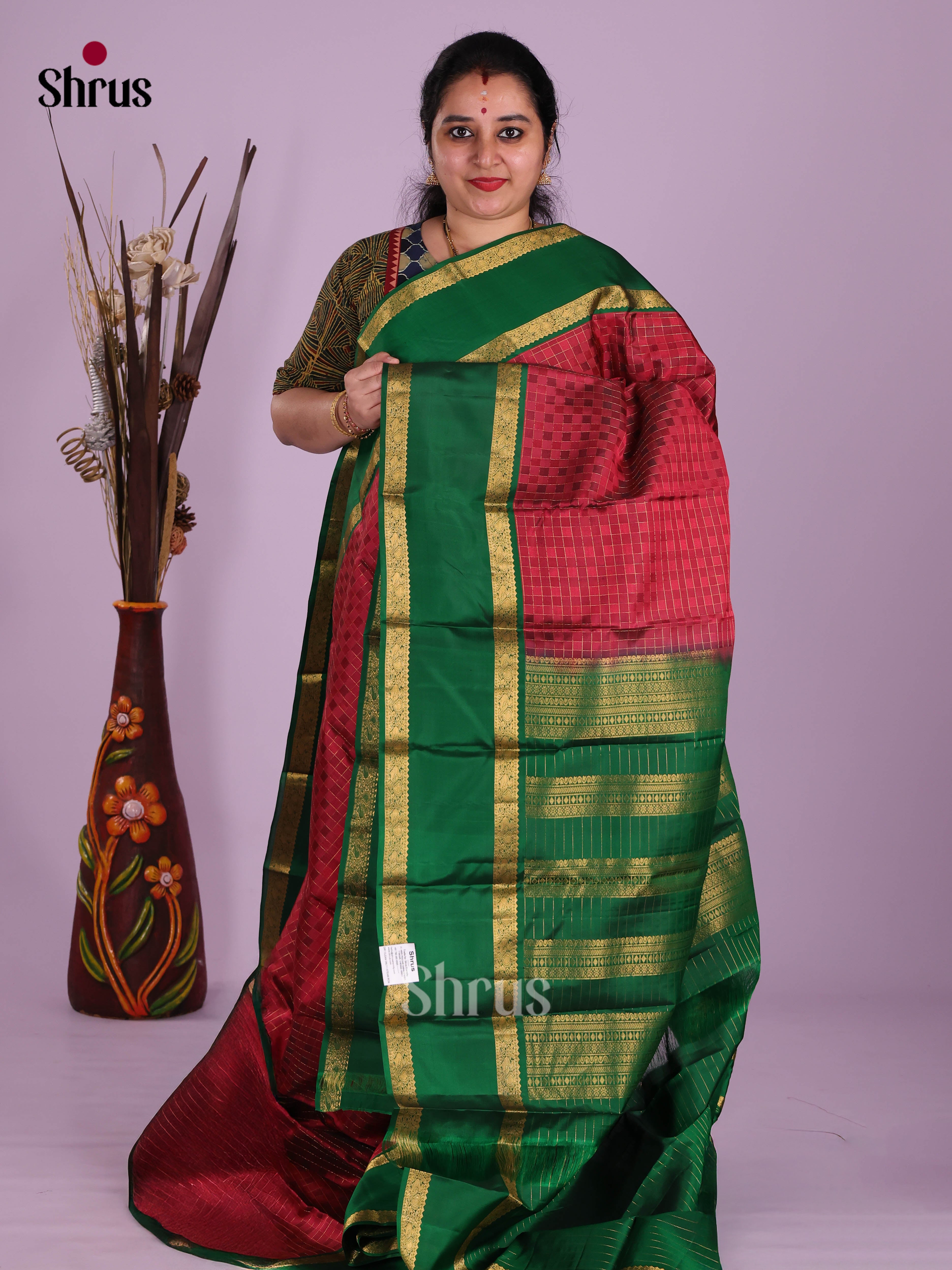DKS11221 - Kanchipuram silk (HR) Saree - Shop on Shrus.com