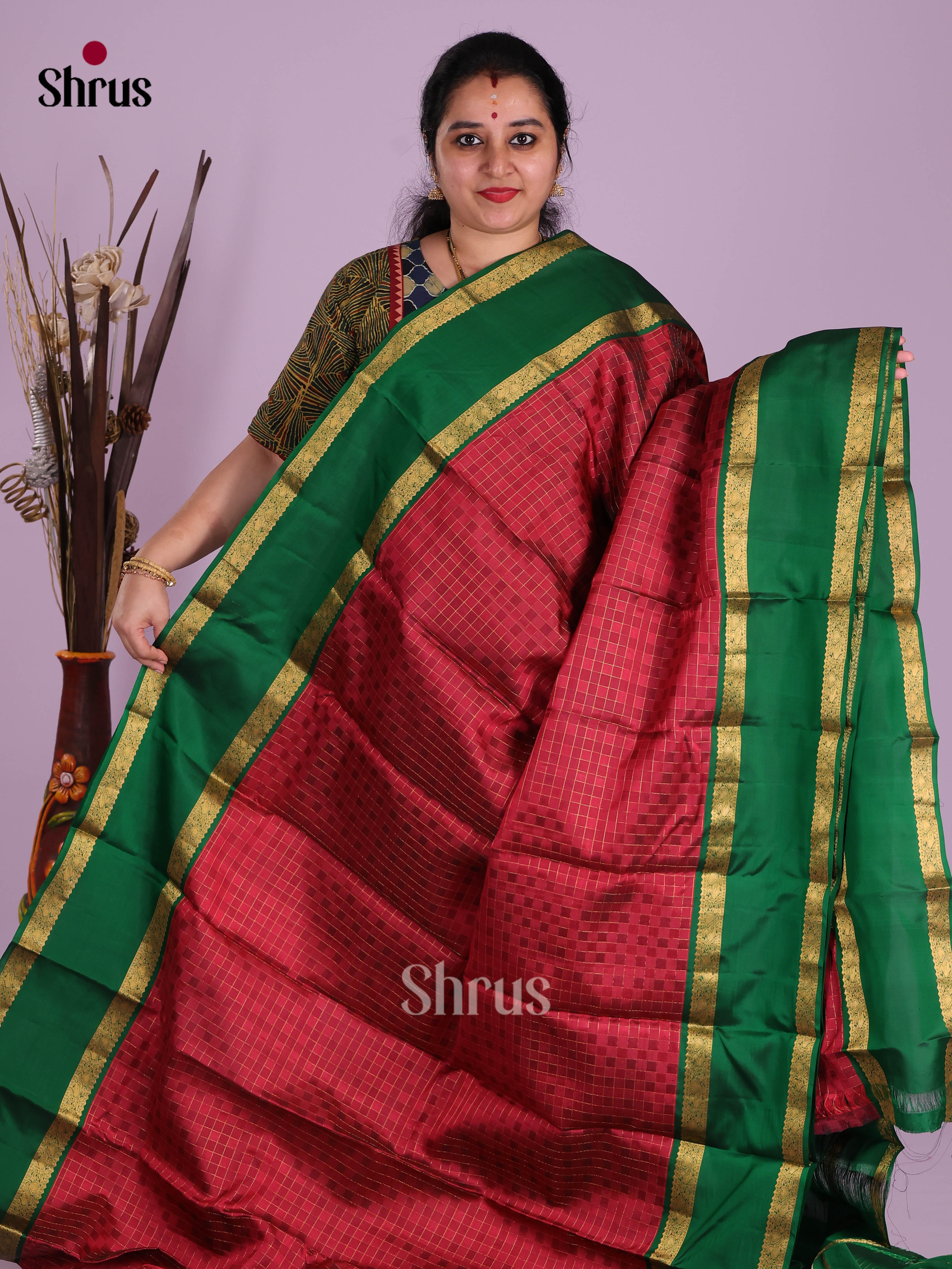 DKS11221 - Kanchipuram silk (HR) Saree - Shop on Shrus.com