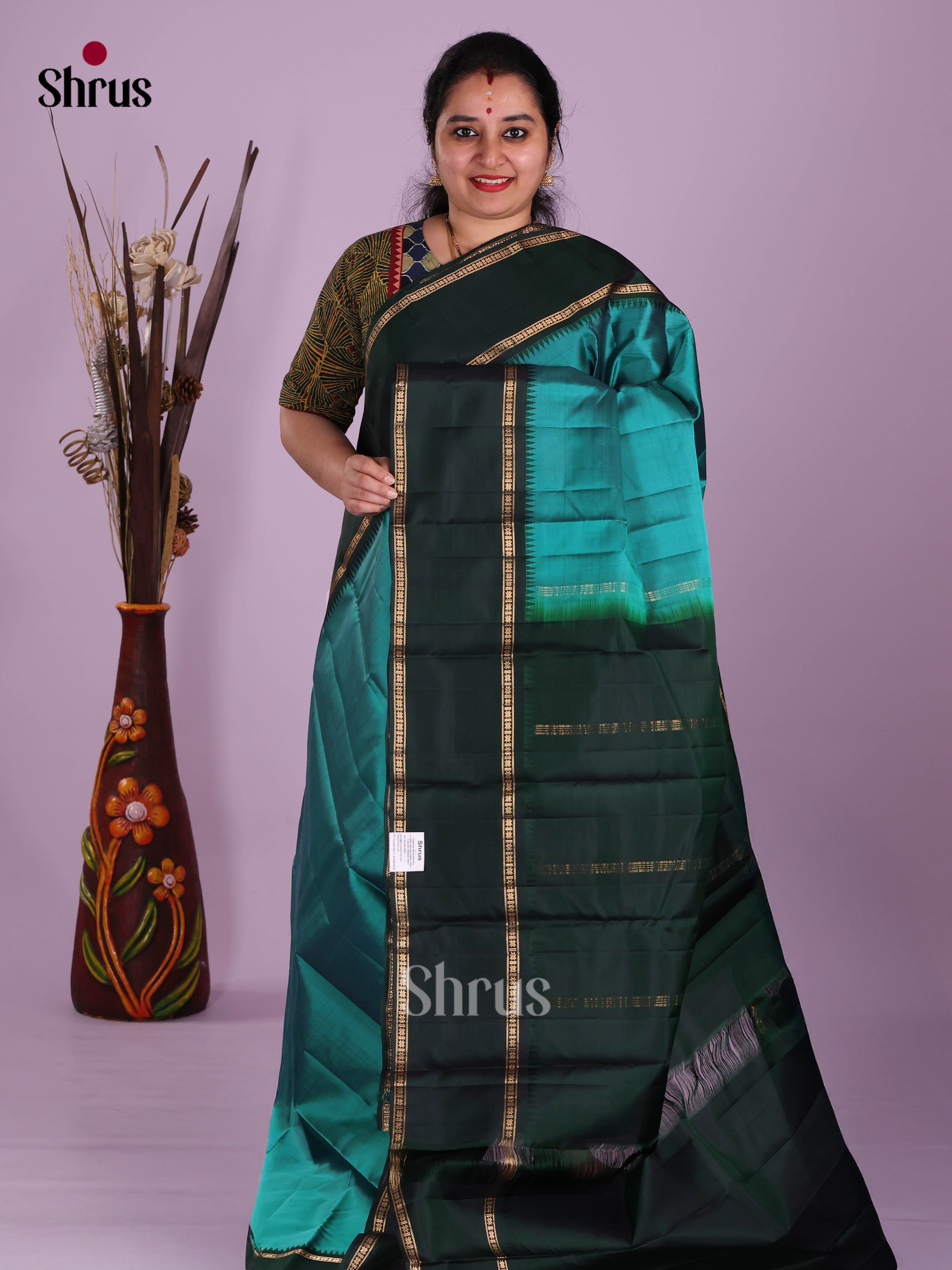 DKS11225 - Kanchipuram silk (LR) Saree