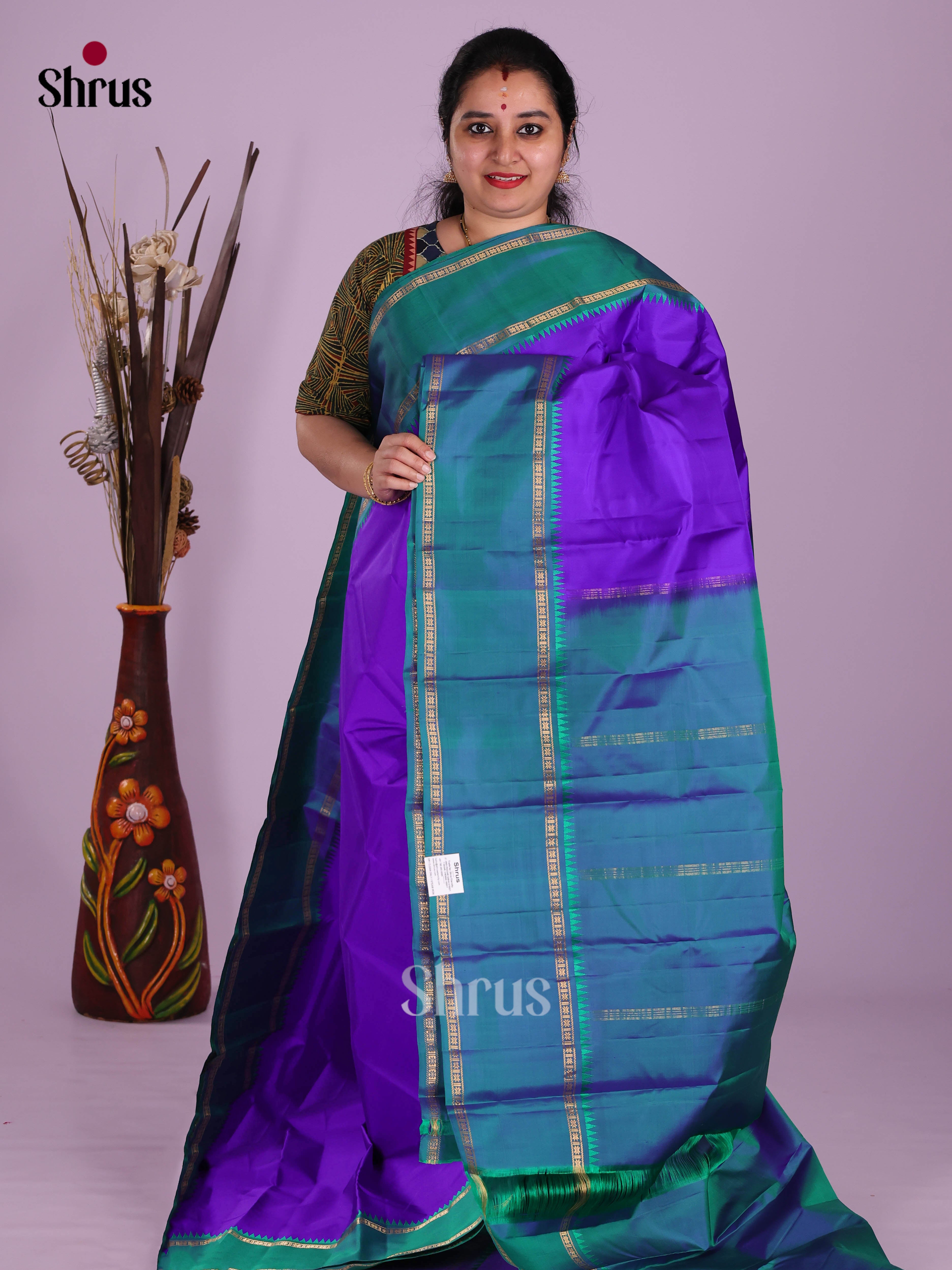 DKS11226 - Kanchipuram silk (LR) Saree