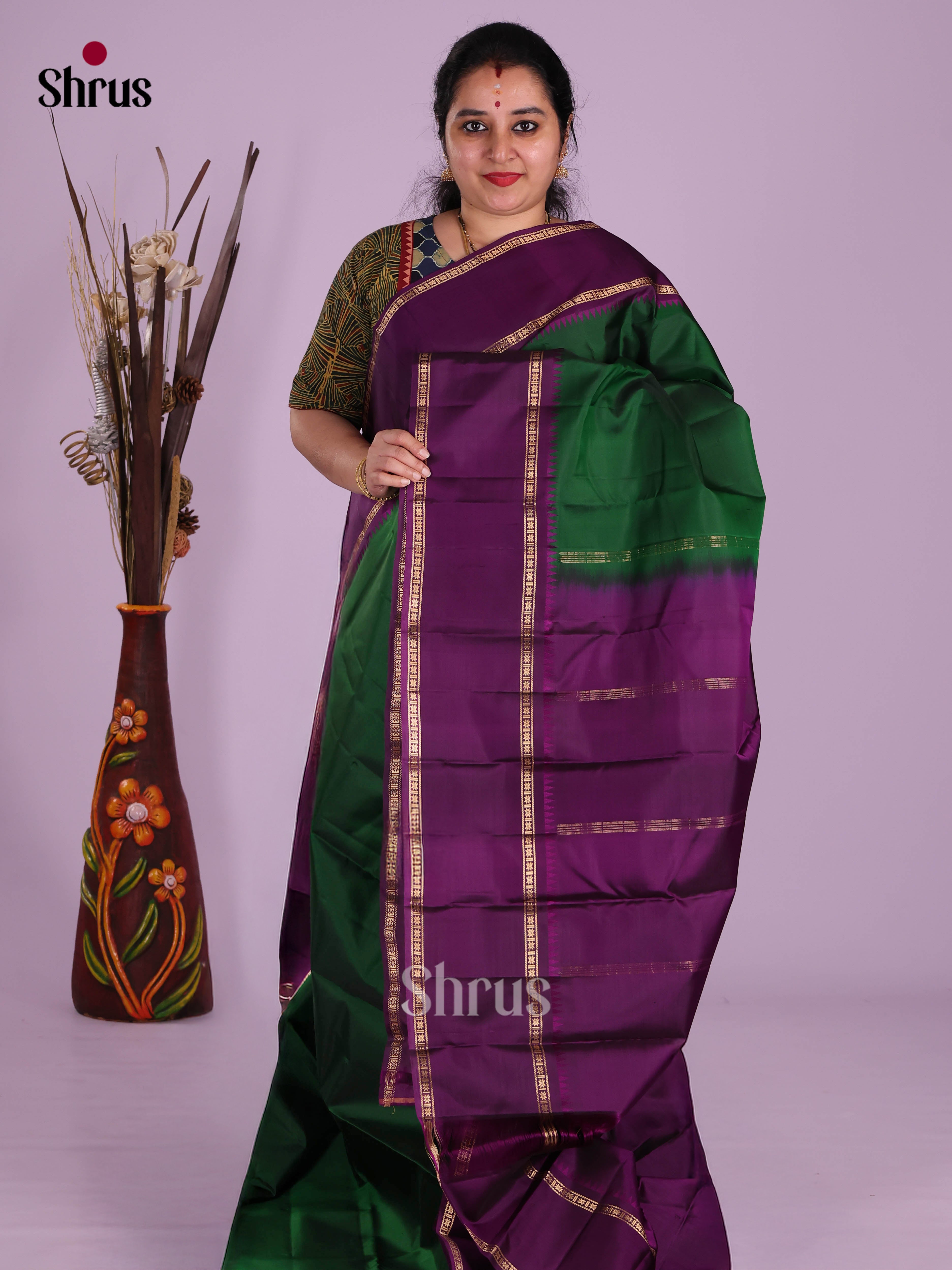 DKS11228 - Kanchipuram silk (LR) Saree