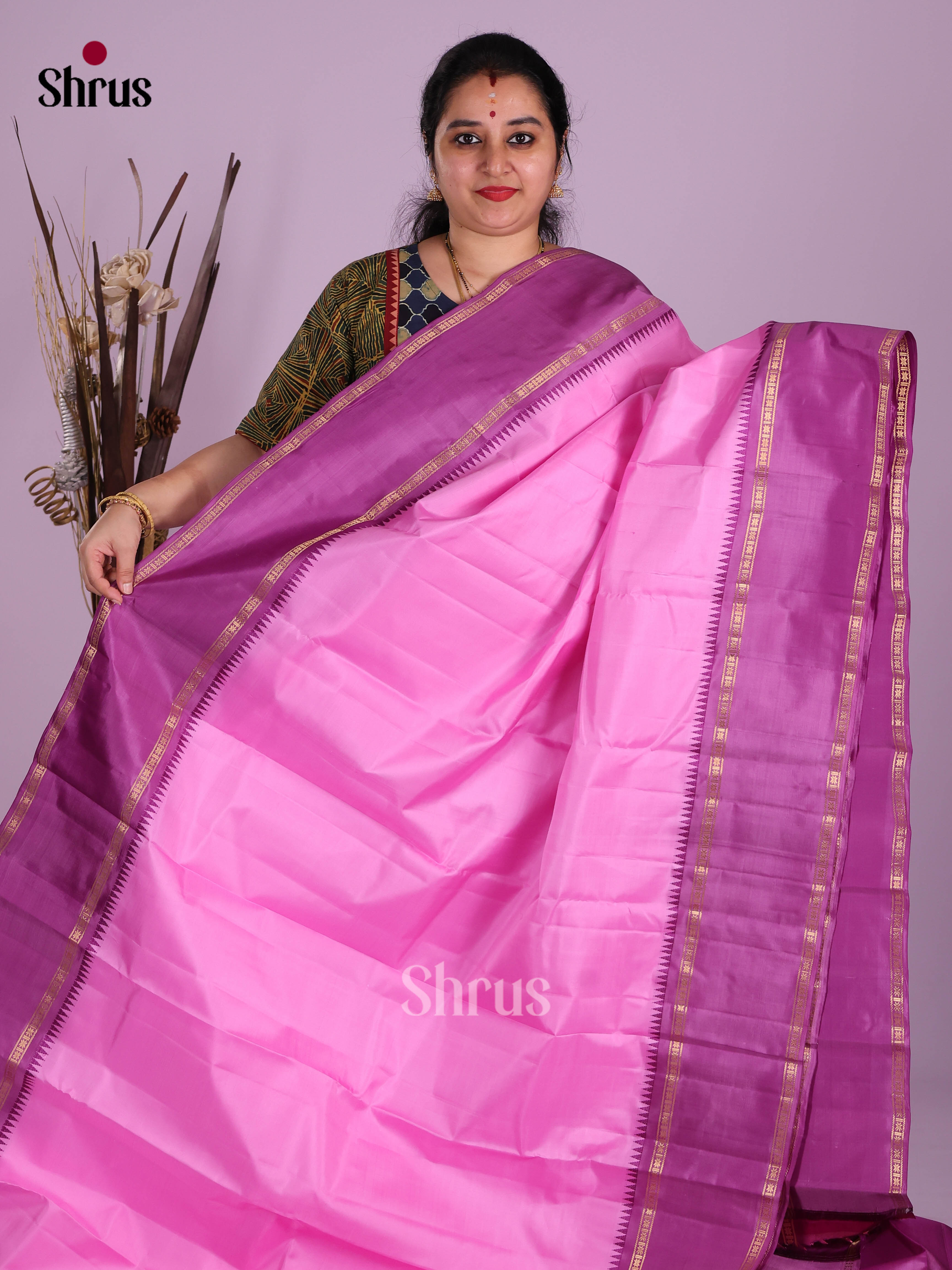 DKS11230 - Kanchipuram silk (LR) Saree - Shop on Shrus.com