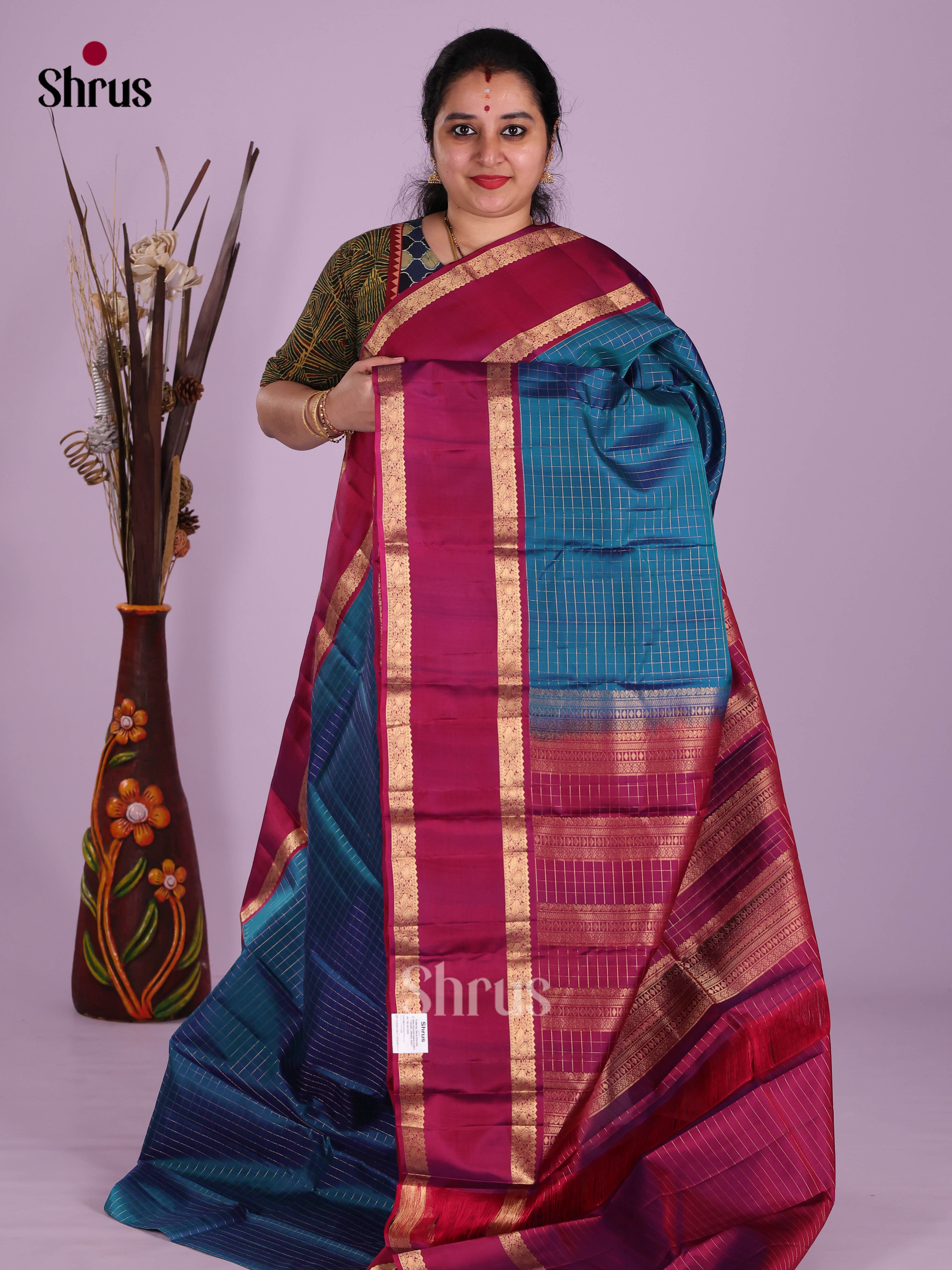 DKS11239 - Kanchipuram silk (HR) Saree - Shop on Shrus.com