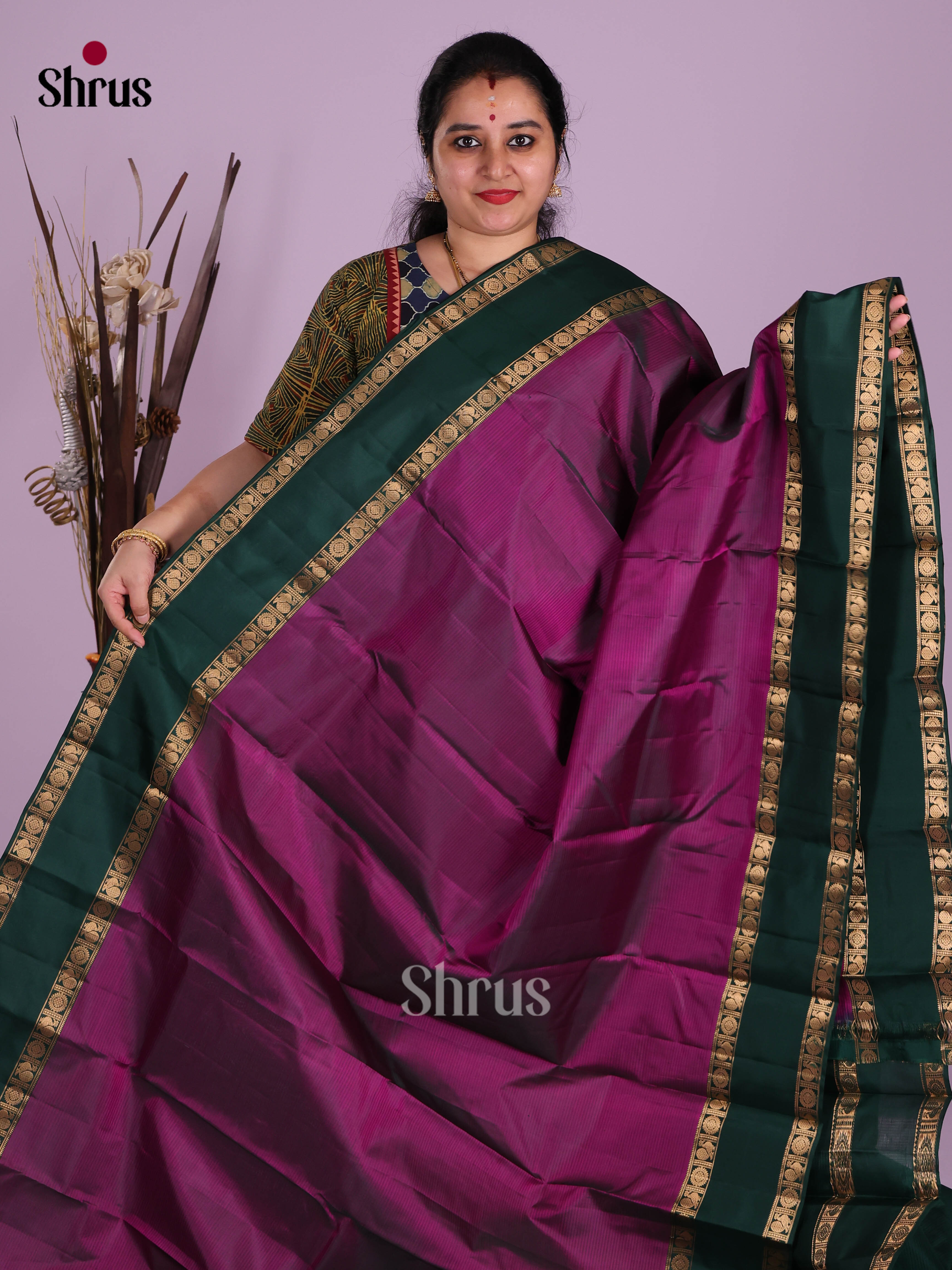 DKS11255 - Kanchipuram silk (LR) Saree - Shop on Shrus.com