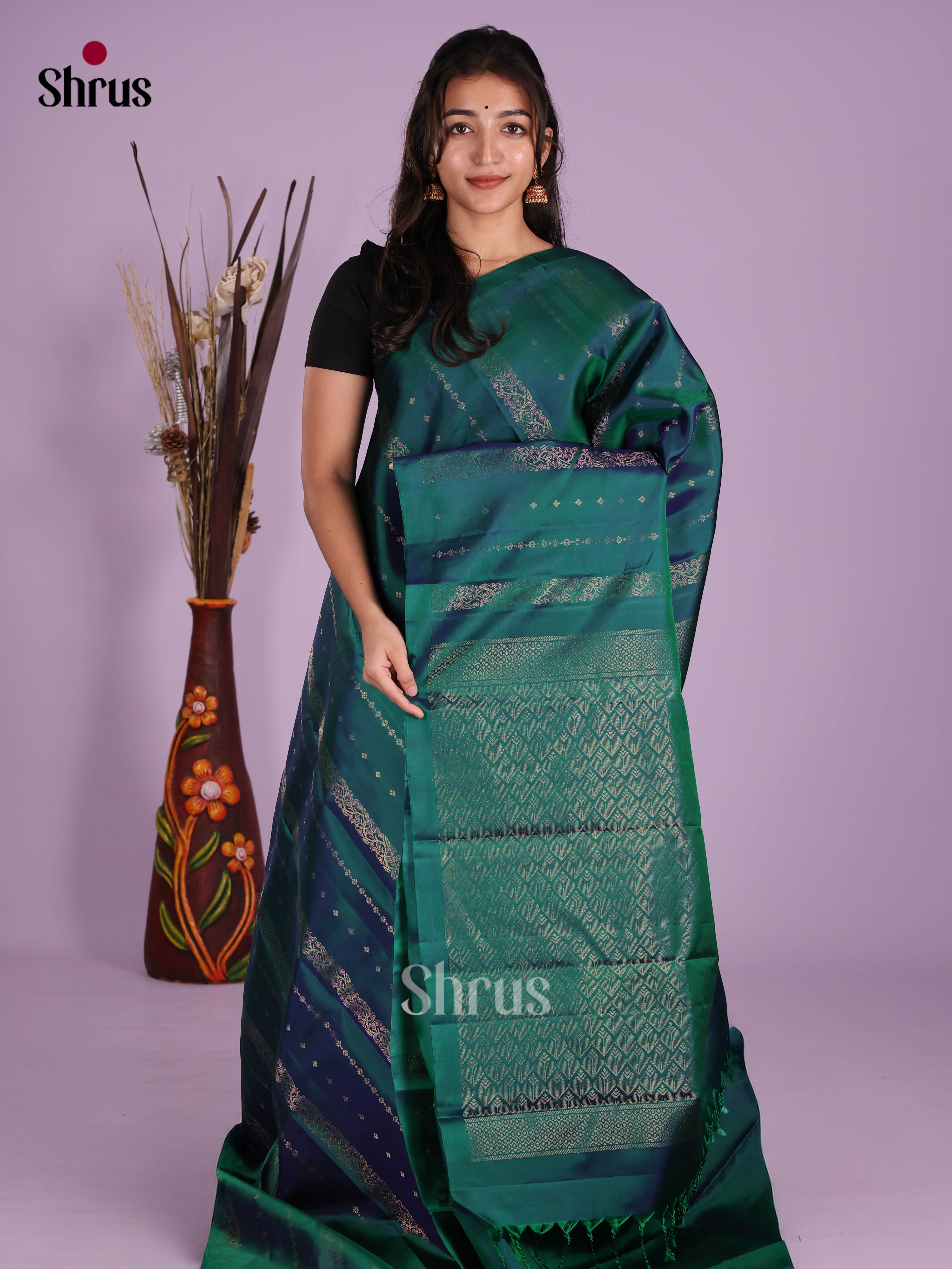 DKS11260 - Kanchipuram silk (HR) Saree - Shop on Shrus.com