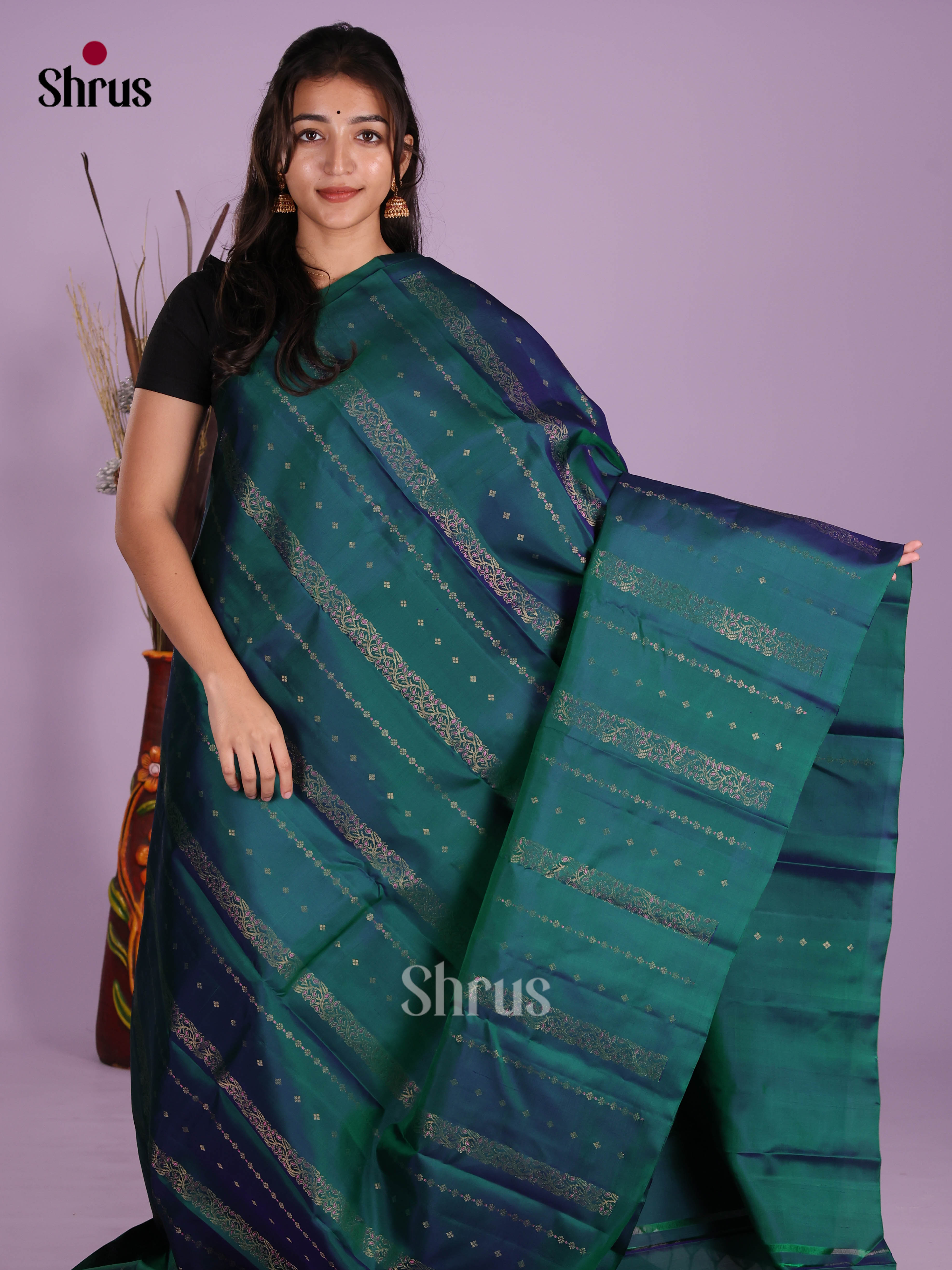 DKS11260 - Kanchipuram silk (HR) Saree - Shop on Shrus.com