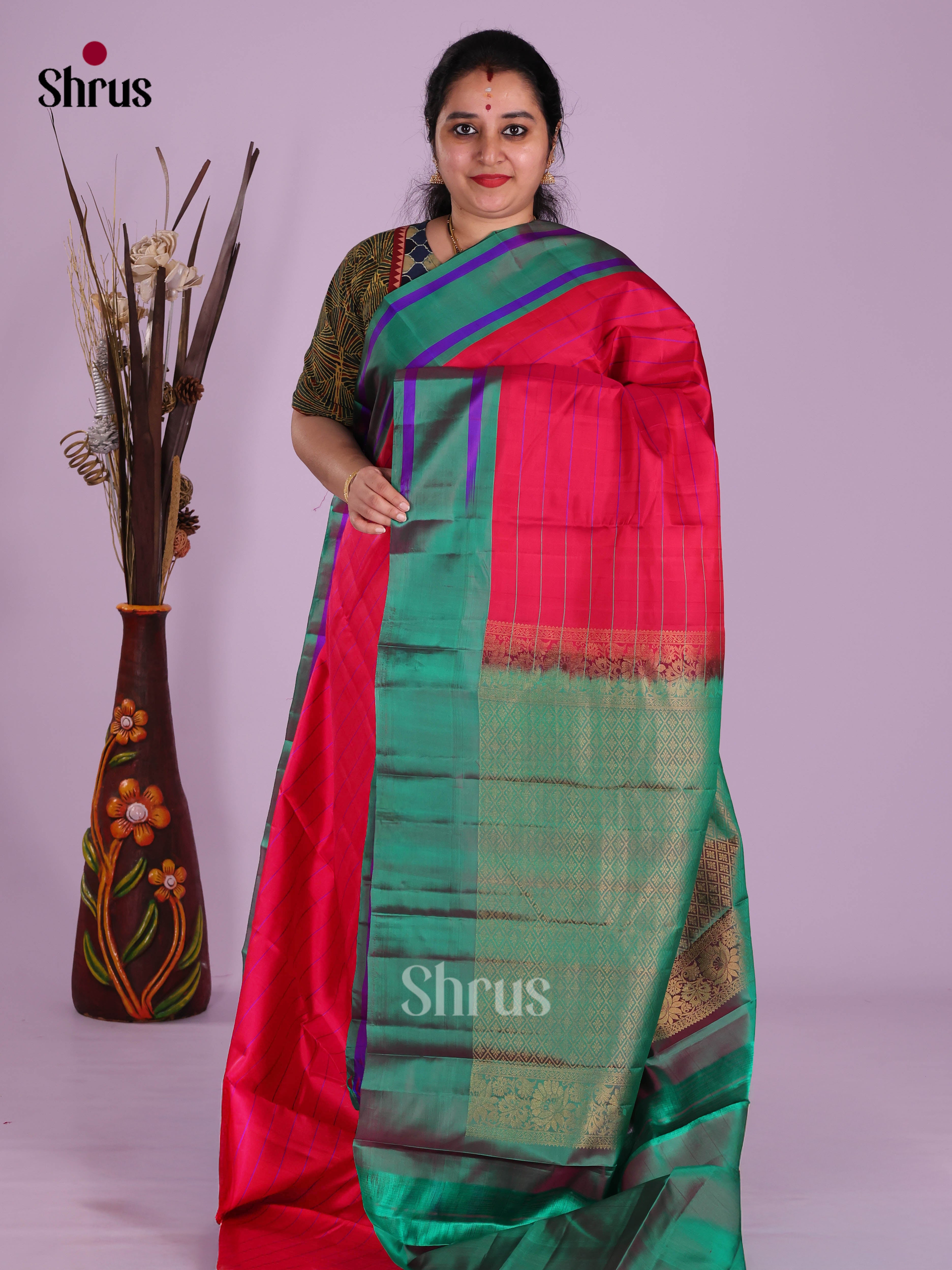 DKS11264 - Kanchipuram silk (HR) Saree