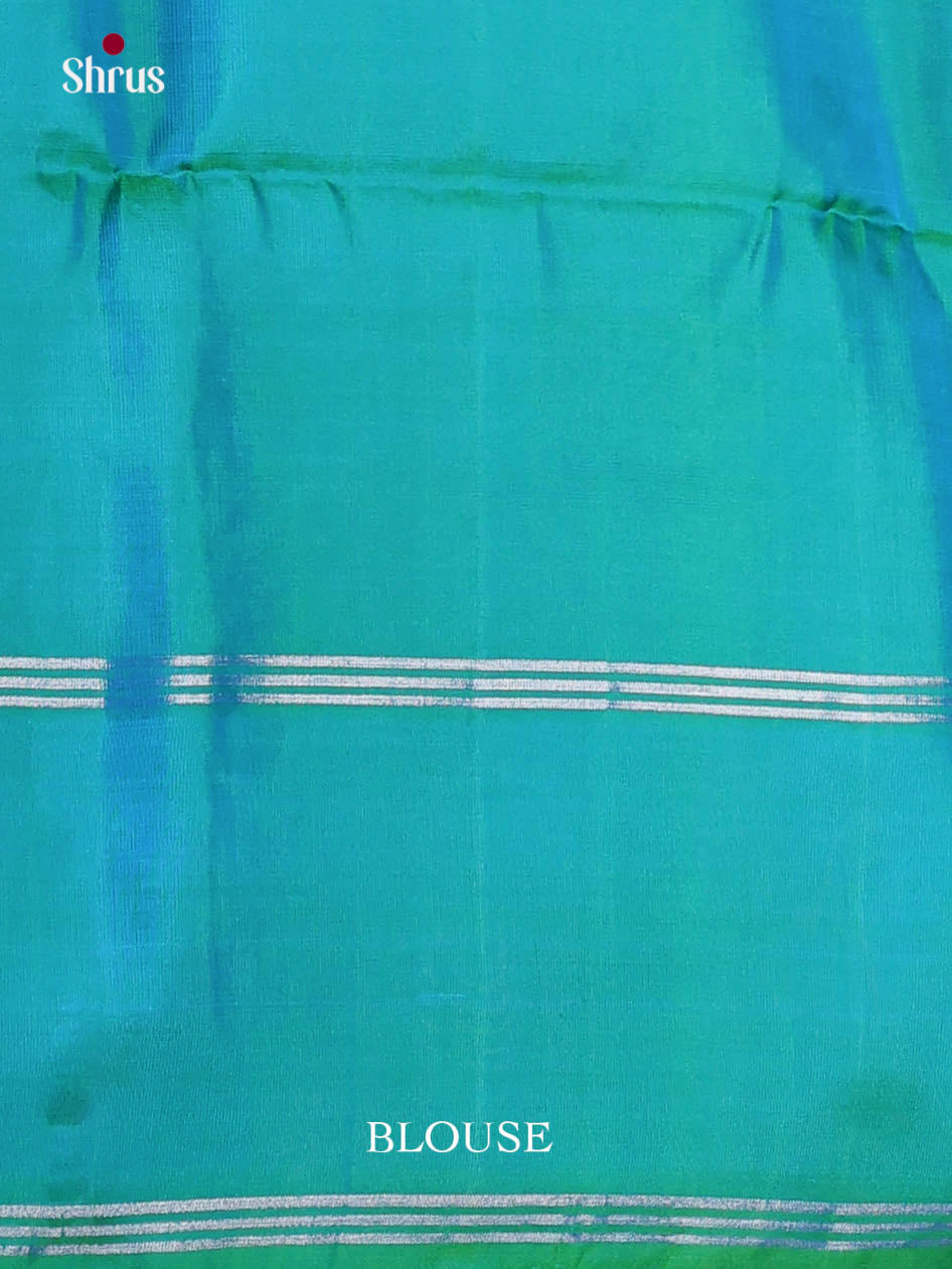 Radiant Green Soft Silk Saree with zari buttas & splendid brocade pallu