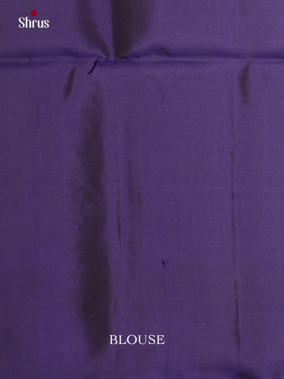 Blue & Navy Blue - Softsilk-halfpure Saree