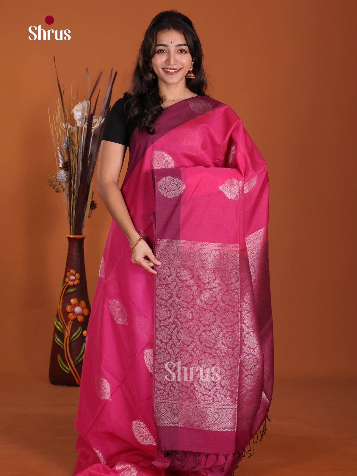 DKS11344 - Semi Silkcotton Saree