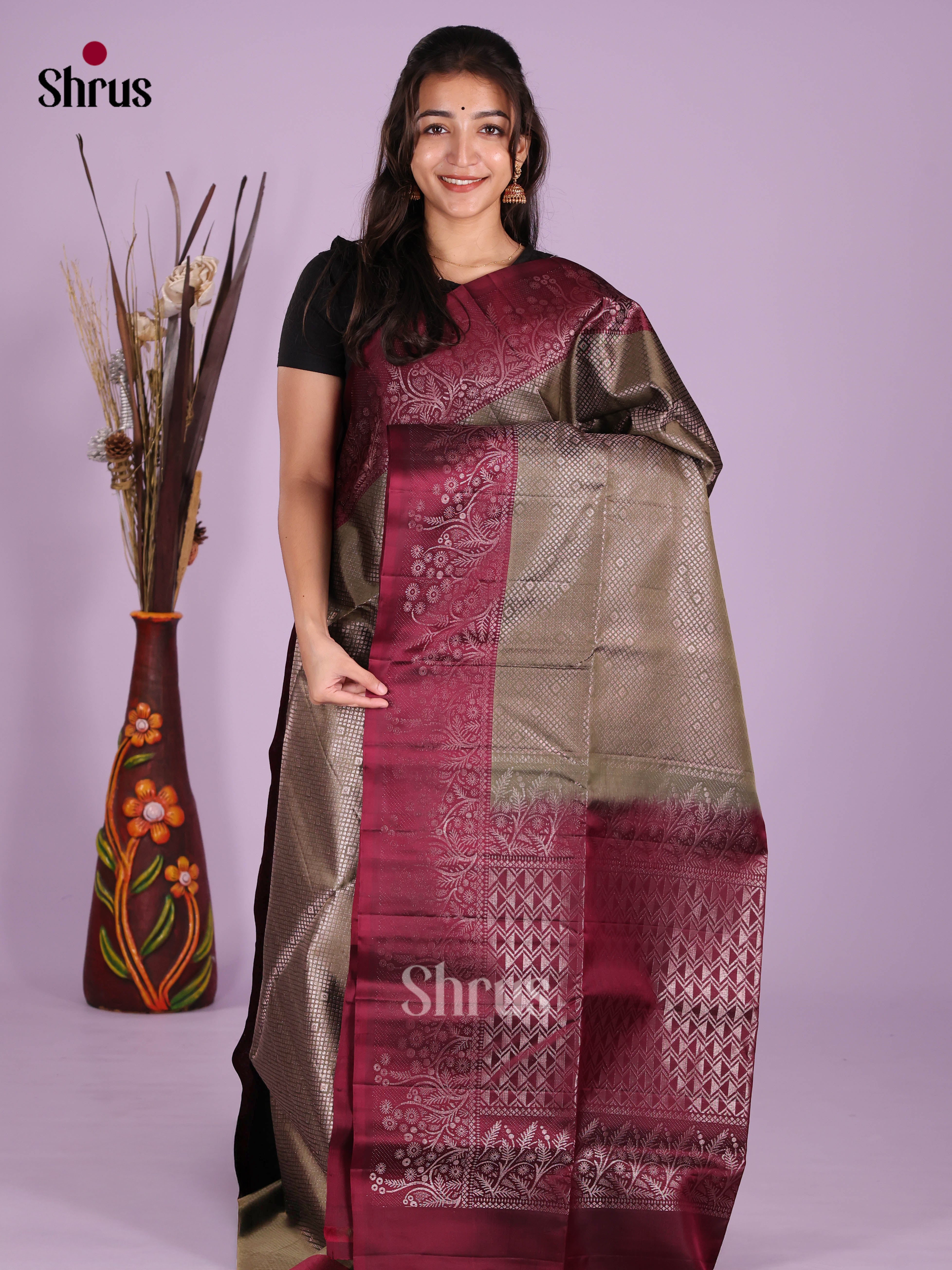 DKS11774 - Soft Silk (HR) Saree - Shop on Shrus.com