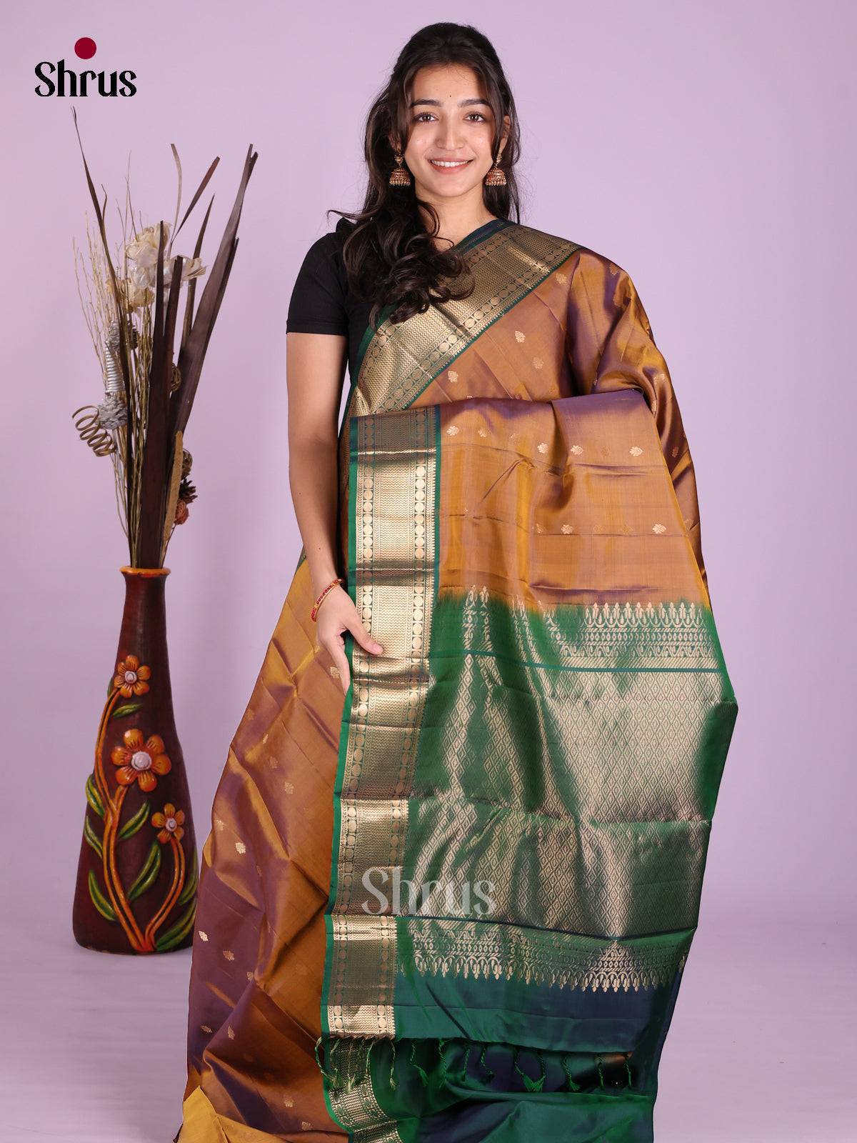 DKS12017 - Kanchipuram-halfpure Saree