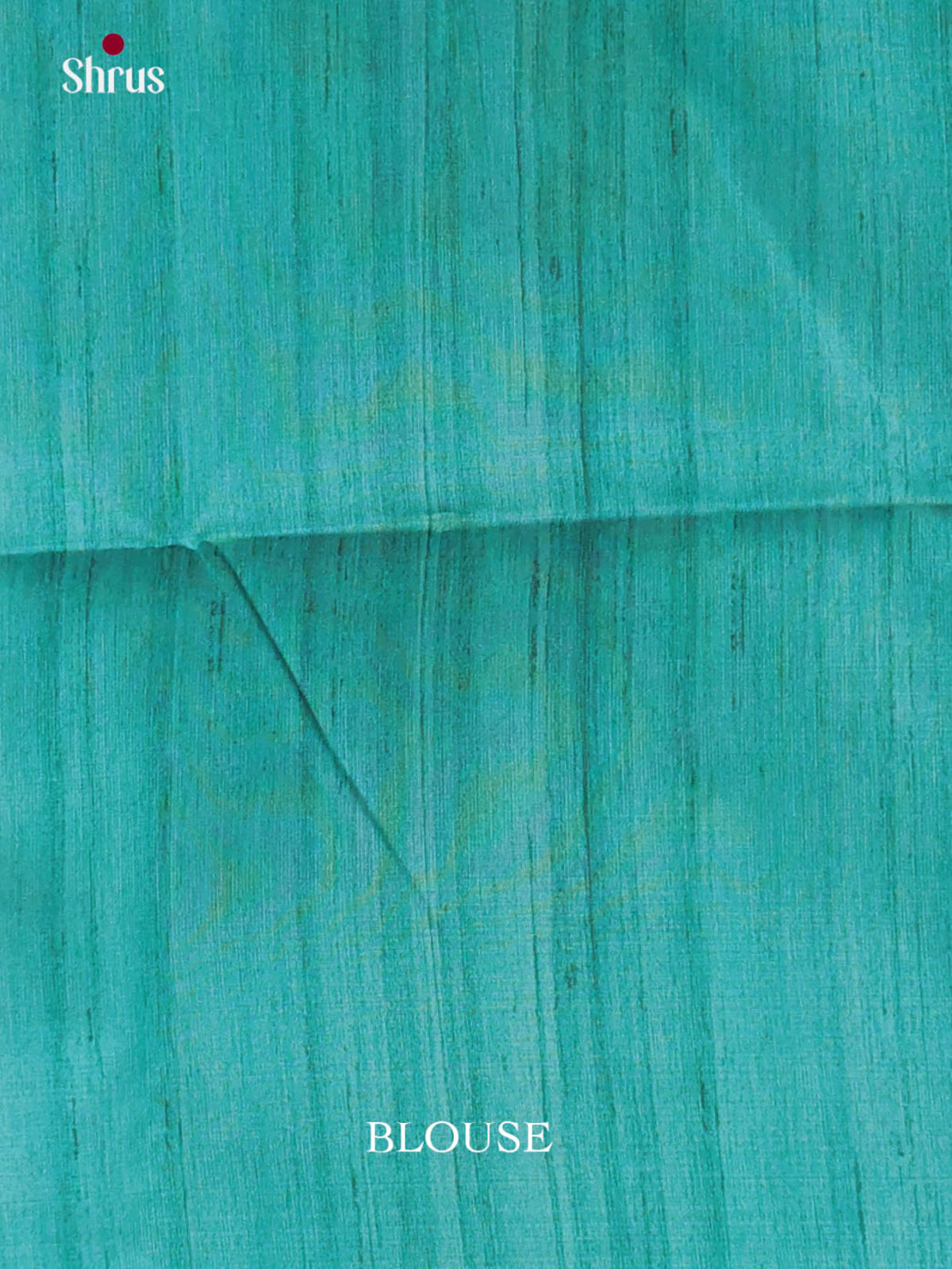 Teal Blue & Cream - Printed Madhubani Saree