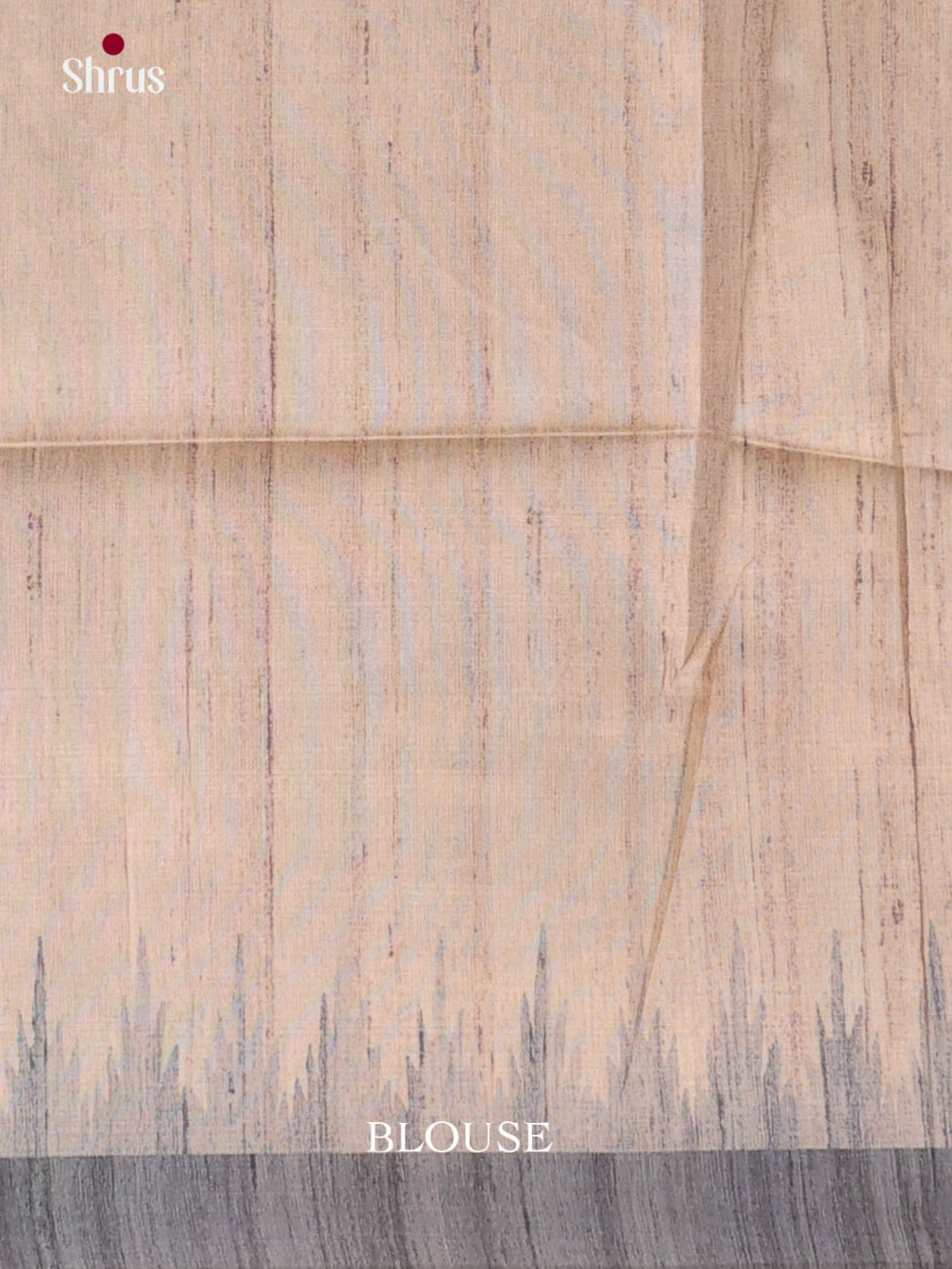 Cream & Grey- Printed Madhubani Saree