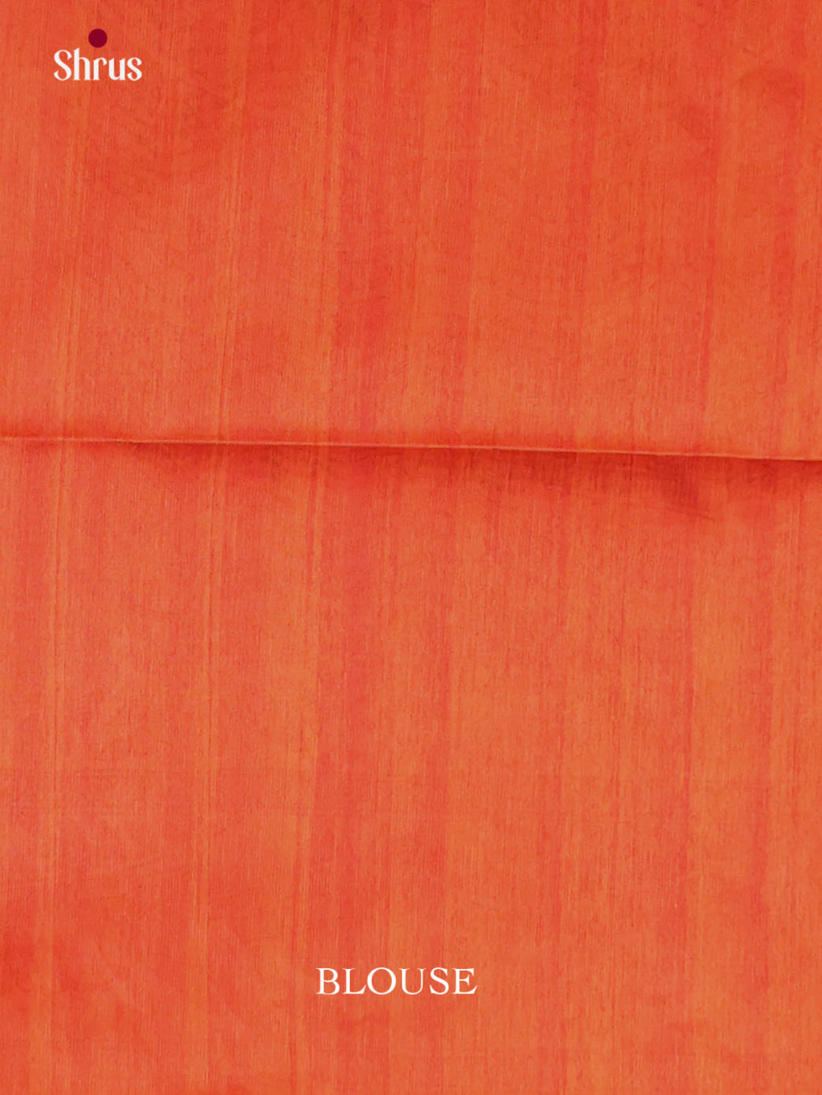 Cream & Orange - Printed Madhubani Saree