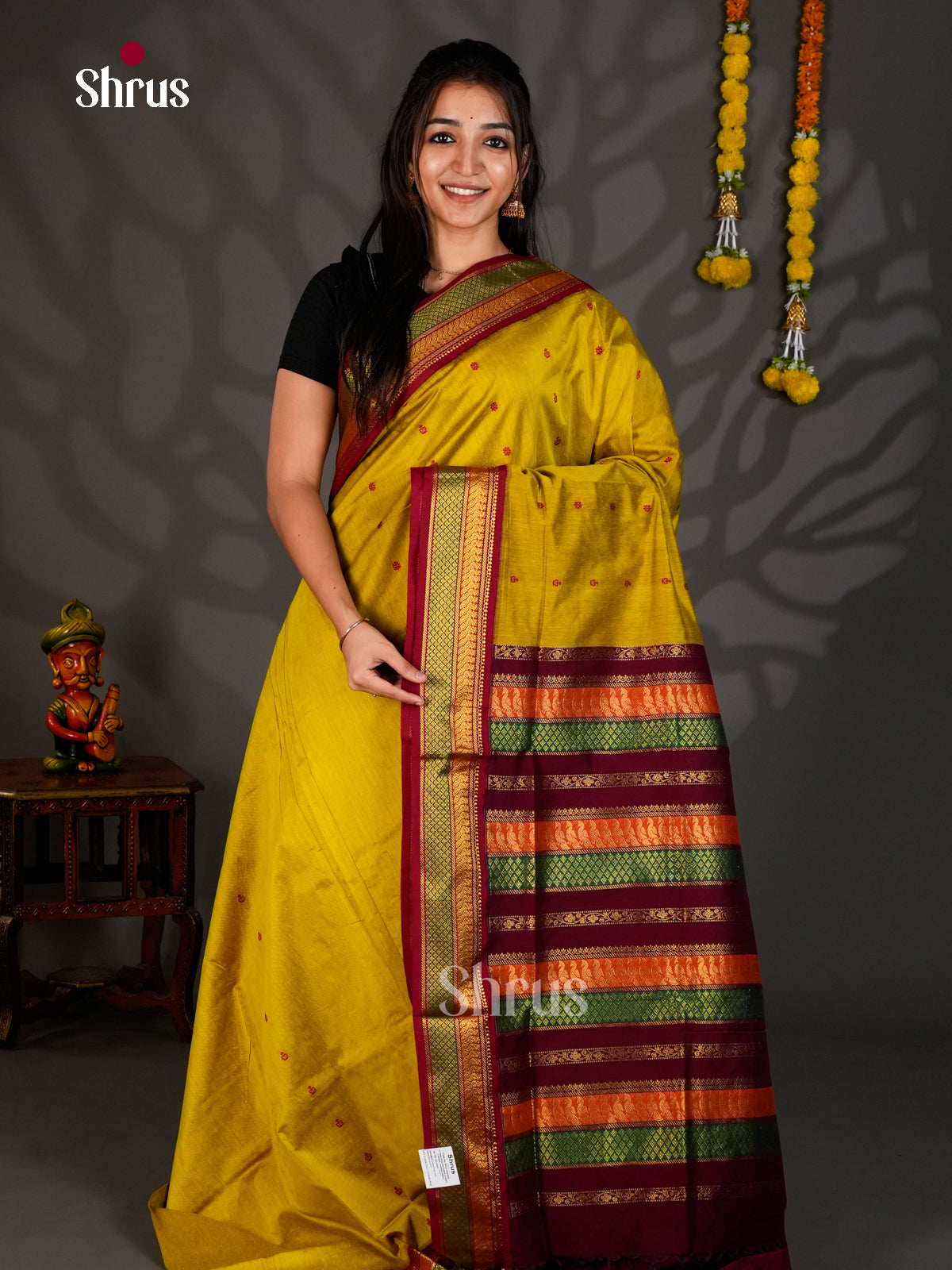 DKS12375 - Kalyani Cotton Saree - Shop on Shrus.com