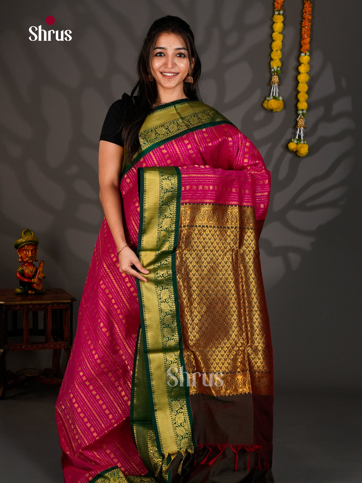 DKS12384 - Kalyani Cotton Saree - Shop on Shrus.com