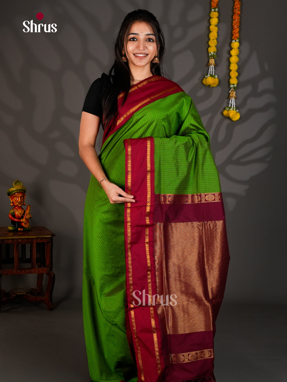 DKS12408 - Kalyani Cotton Saree - Shop on Shrus.com