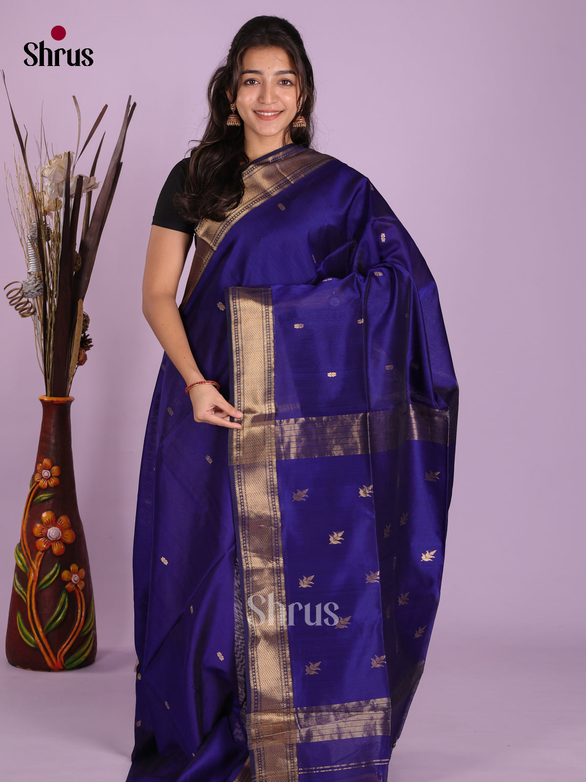 DKS12729 - Maheshwari silkcotton Saree - Shop on Shrus.com