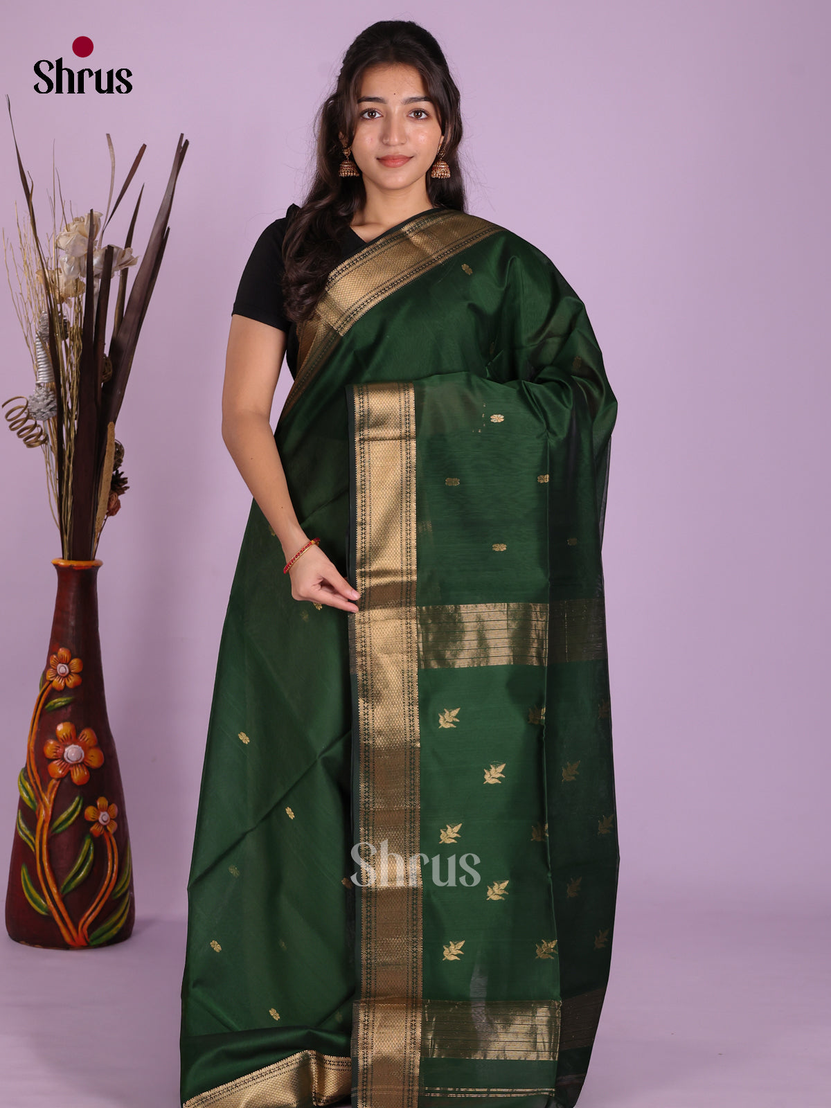 DKS12732 - Maheshwari silkcotton Saree
