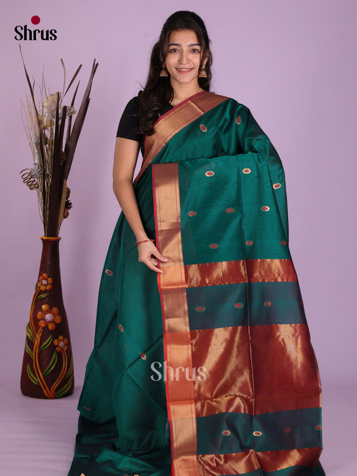 DKS12774 - Maheshwari silkcotton Saree