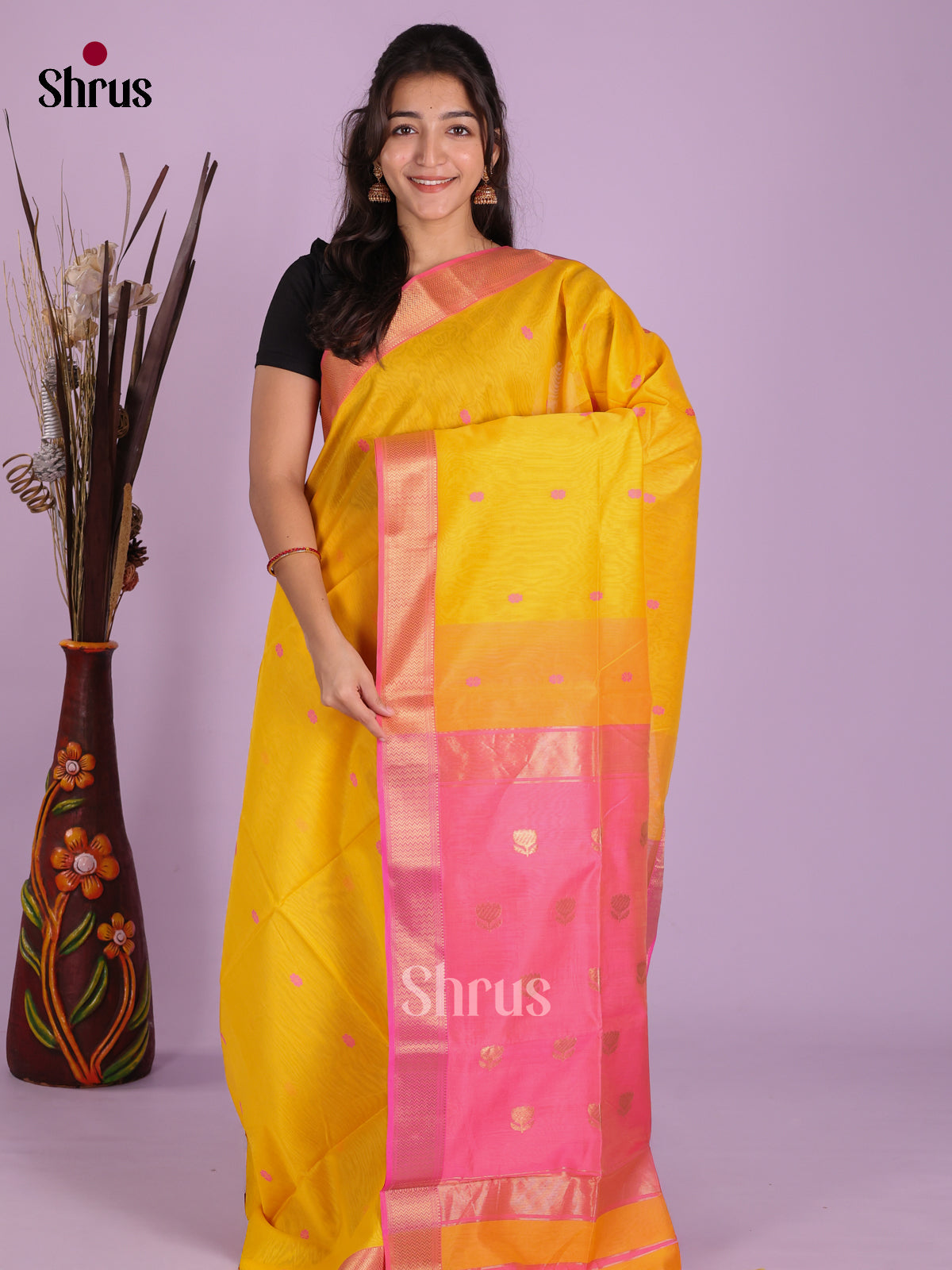 DKS12790 - Maheshwari silkcotton Saree