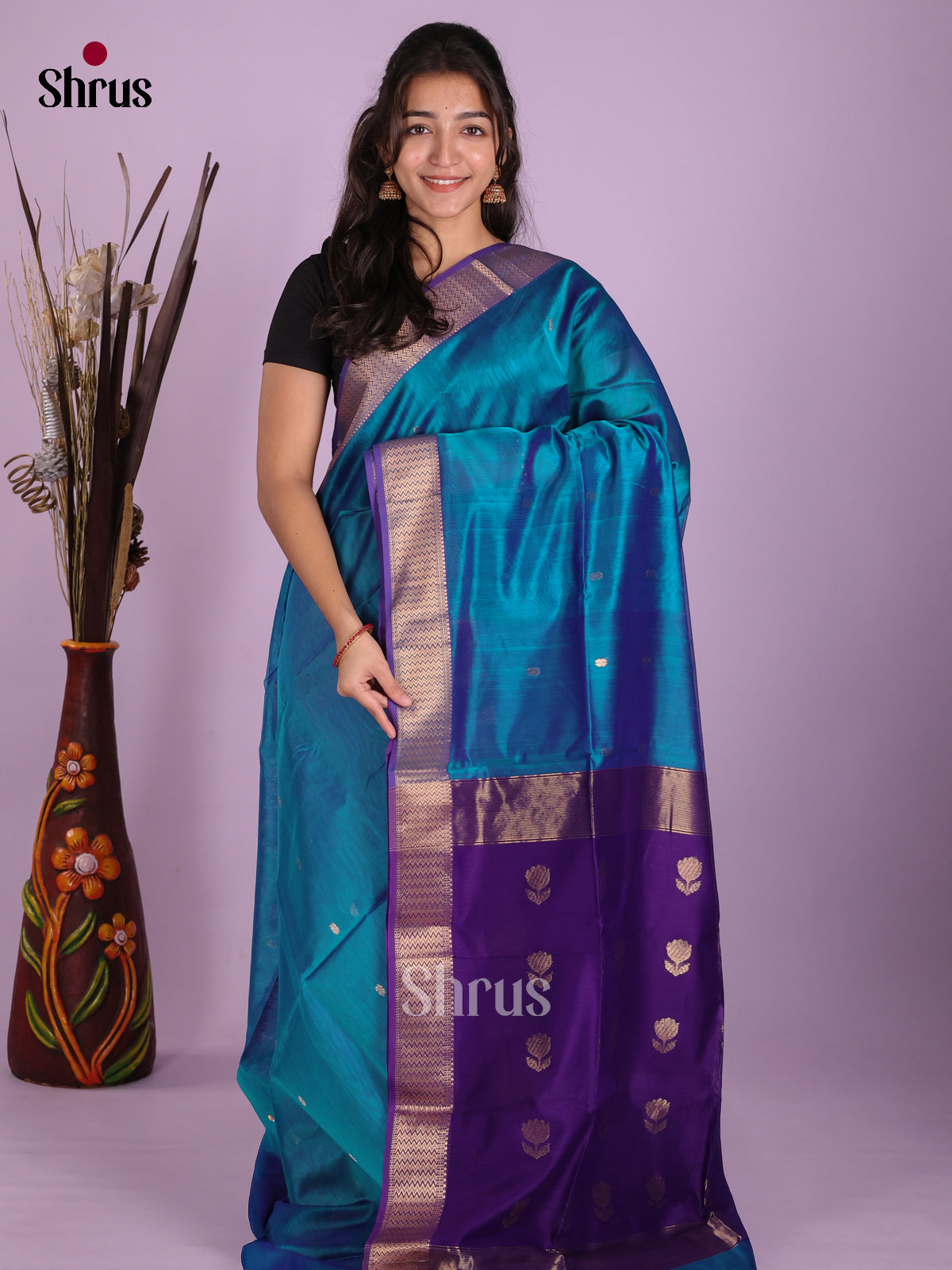 DKS12793 - Maheshwari silkcotton Saree