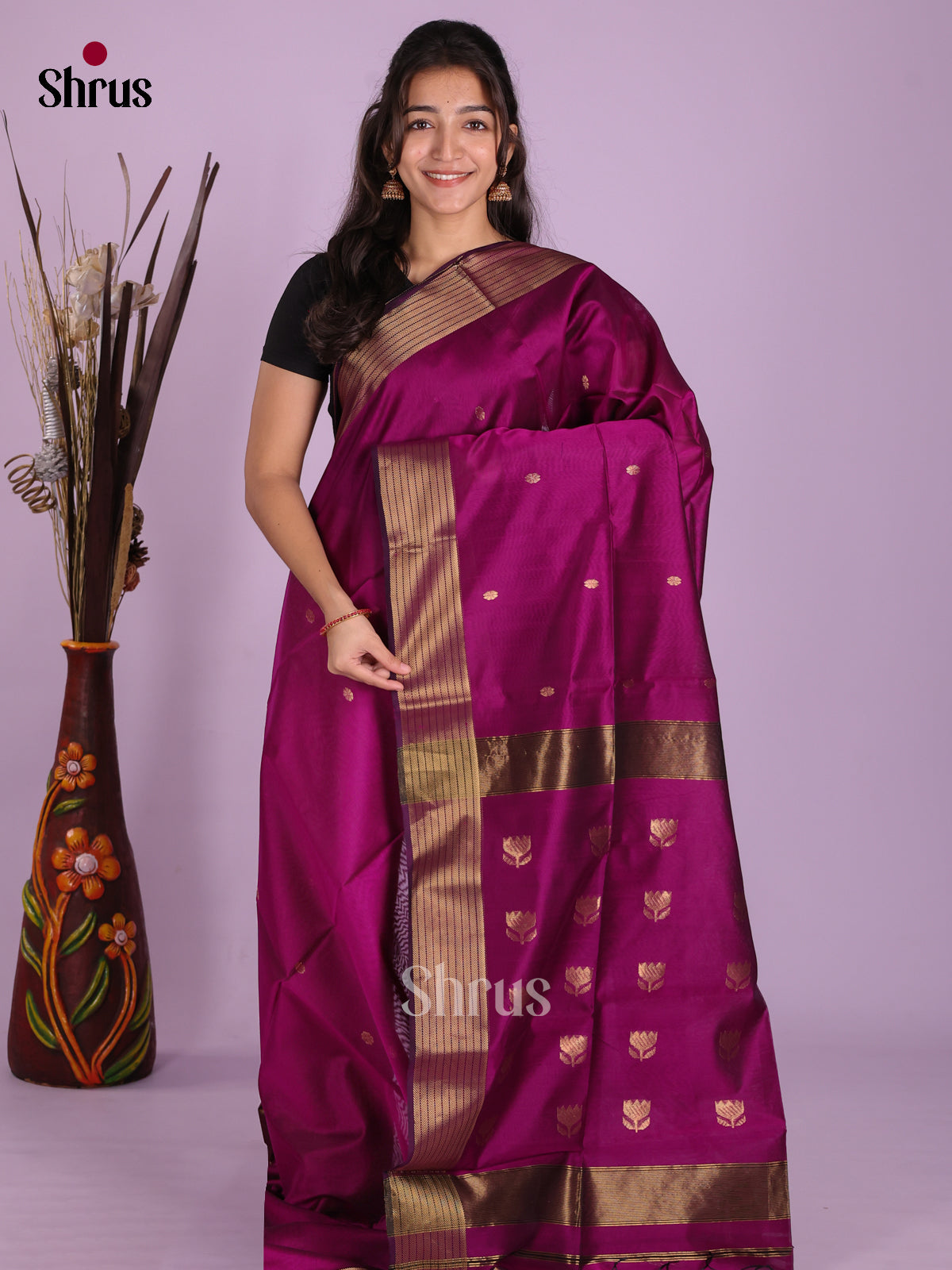 DKS12794 - Maheshwari silkcotton Saree