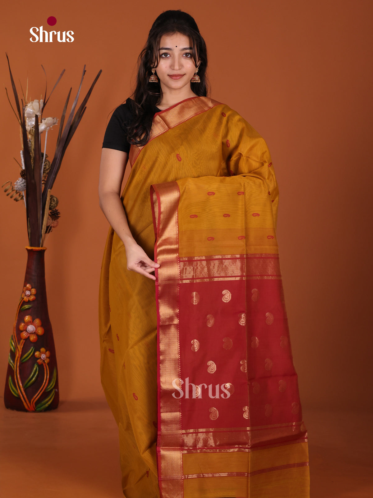DKS12806 - Maheshwari silkcotton Saree