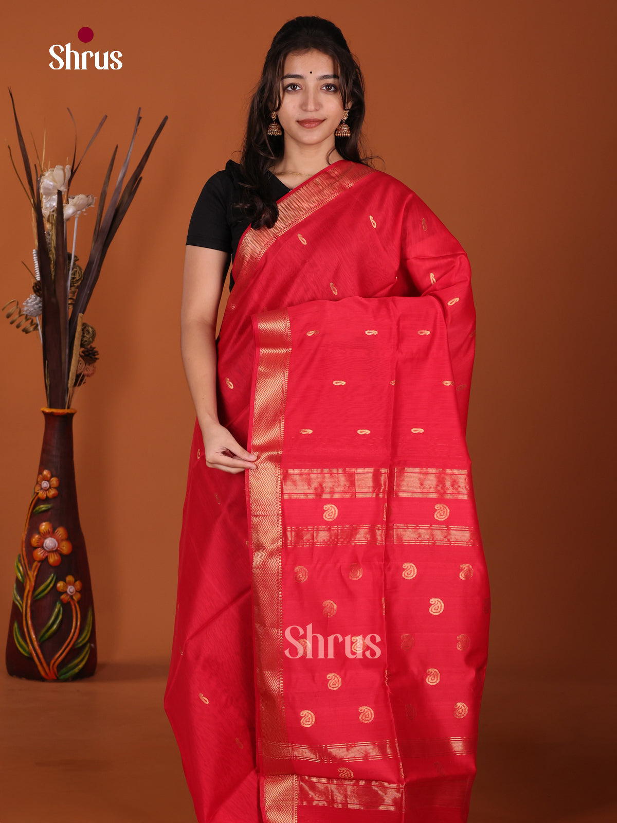 DKS12807 - Maheshwari silkcotton Saree